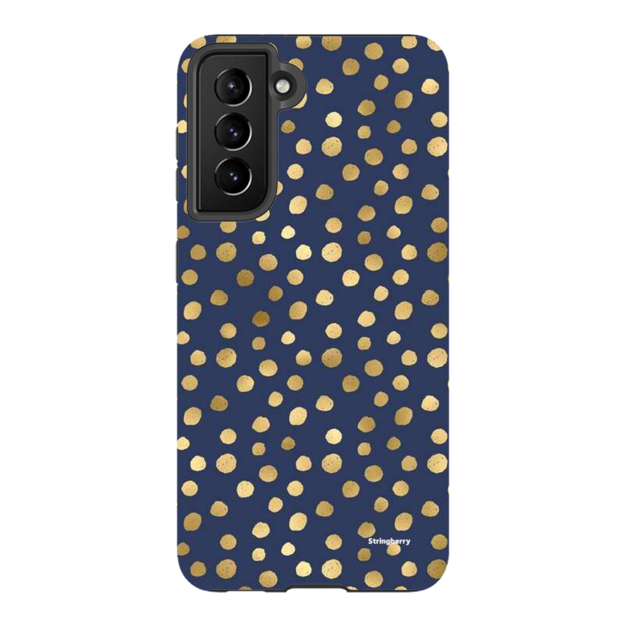 Samsung Tough Case - Navy Polka