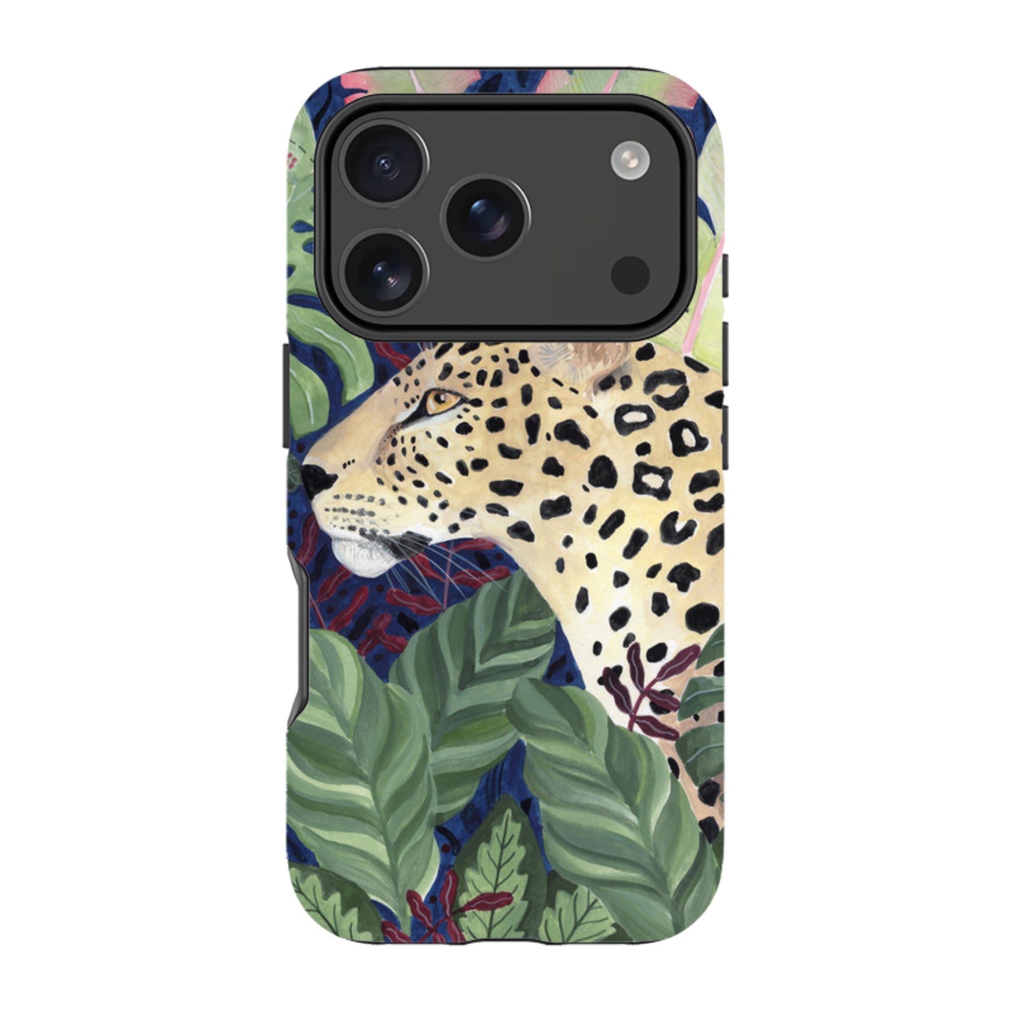 iPhone MagSafe Tough Case - Leopards in Leaves By Bex Parkin