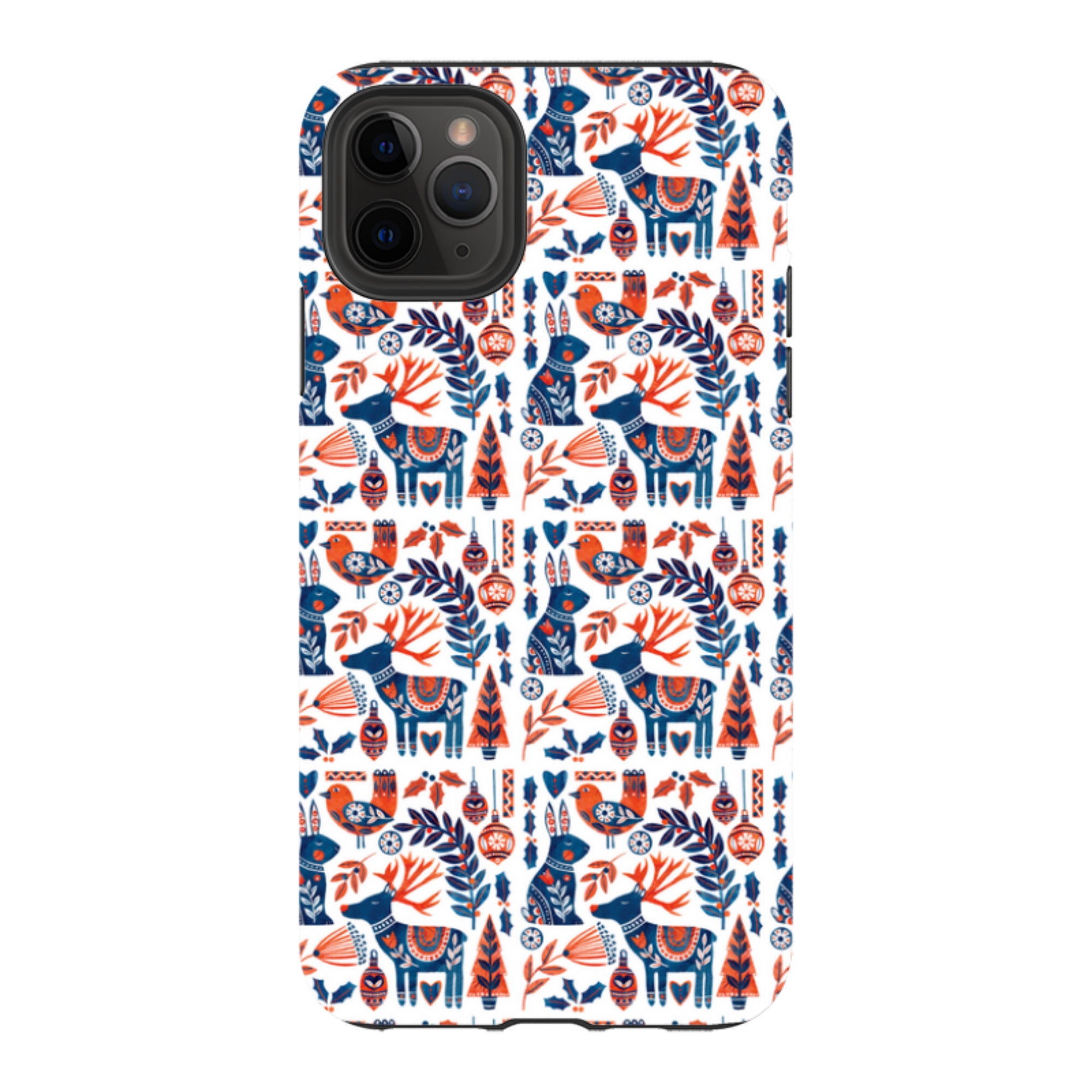 iPhone Tough Case - Scandi Animals By Tracey English