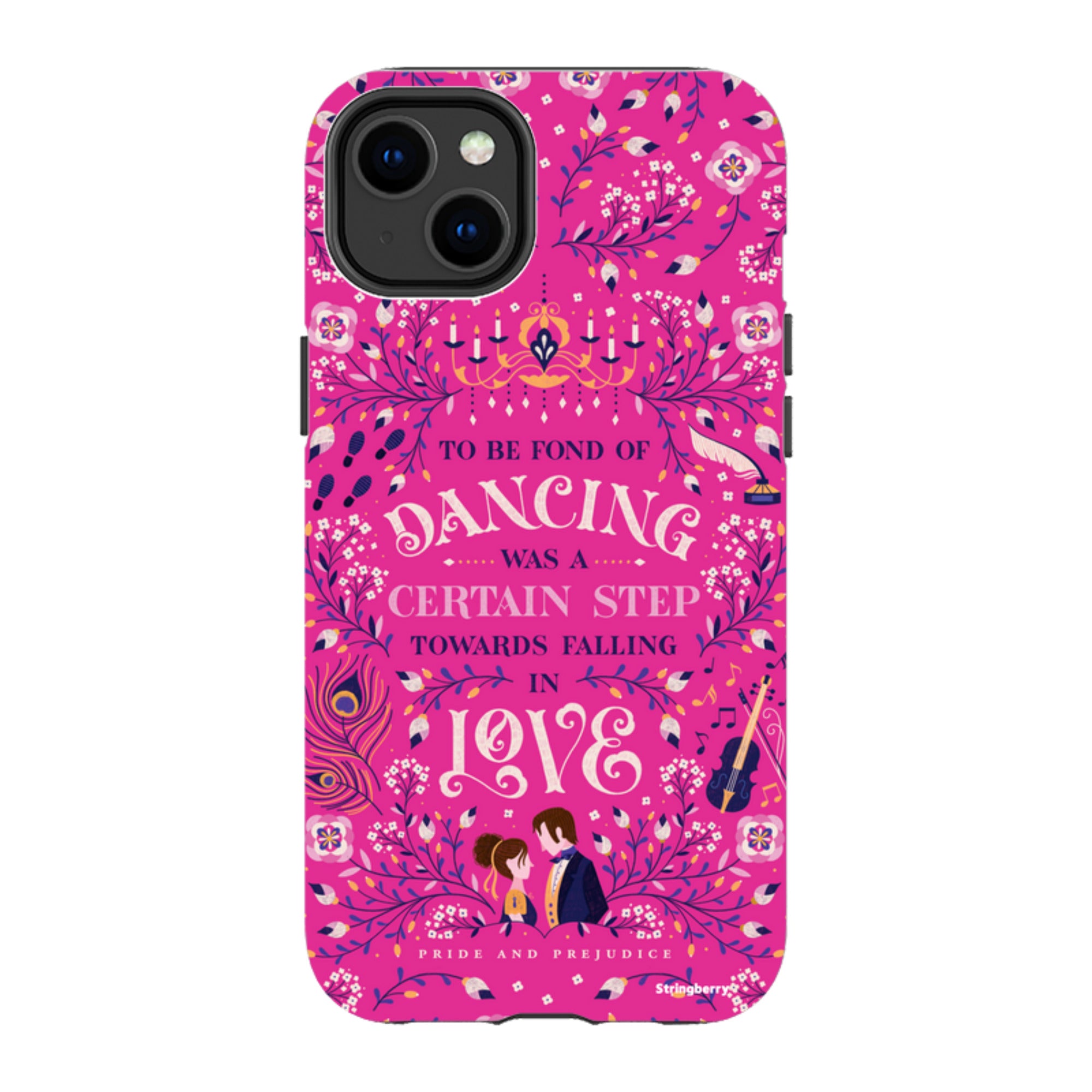 iPhone Tough Case - Pride And Prejudice Pink By Jenny Zemanek