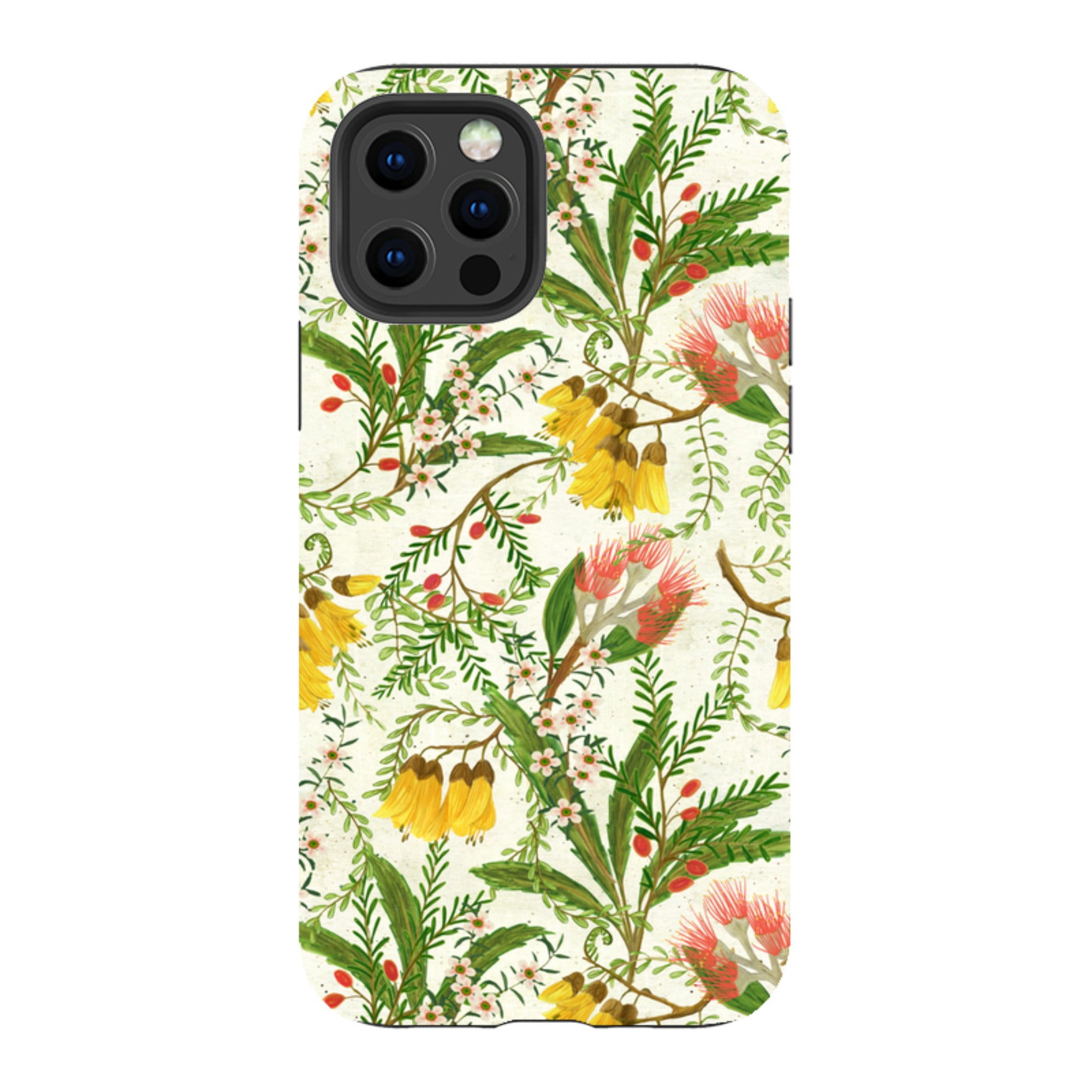 iPhone Tough Case - Kowhai And Bottle Brush By Katherine Quinn