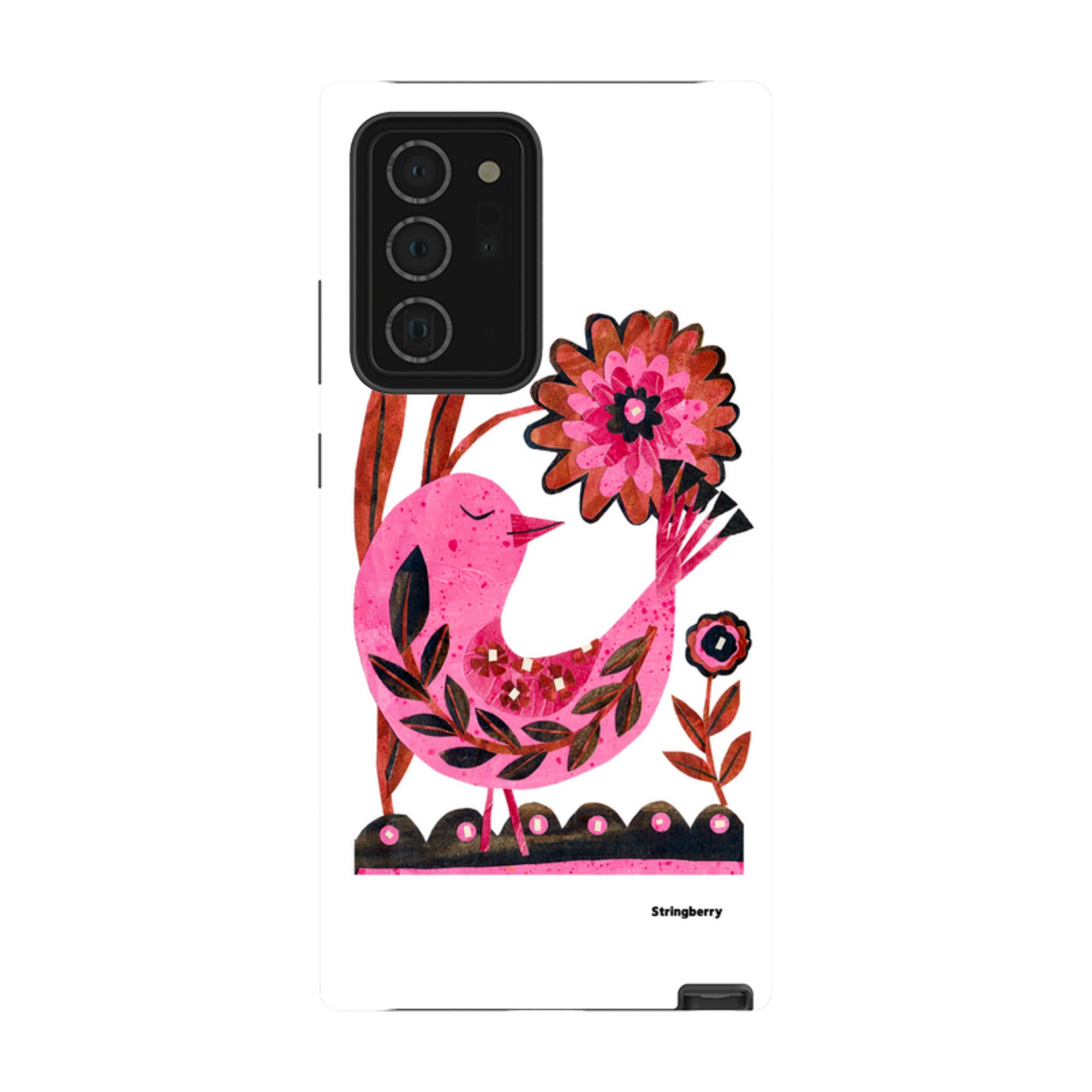 Samsung Tough Case - Folk Floral Bird By Tracey English