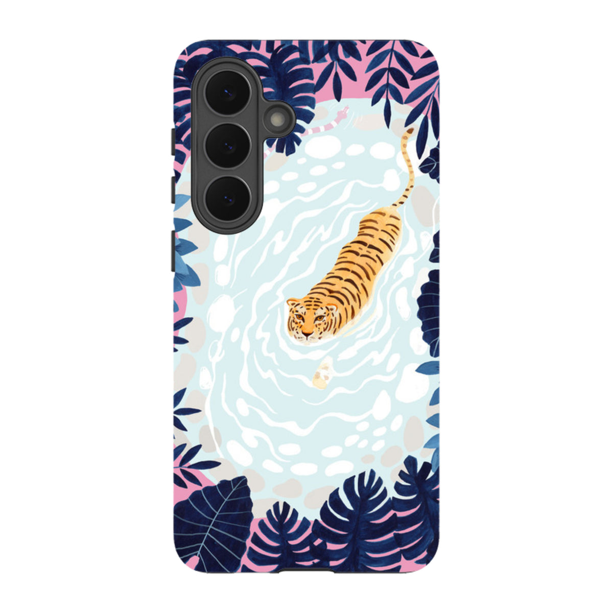 Samsung Tough Case - Swimming Tiger By Bex Parkin