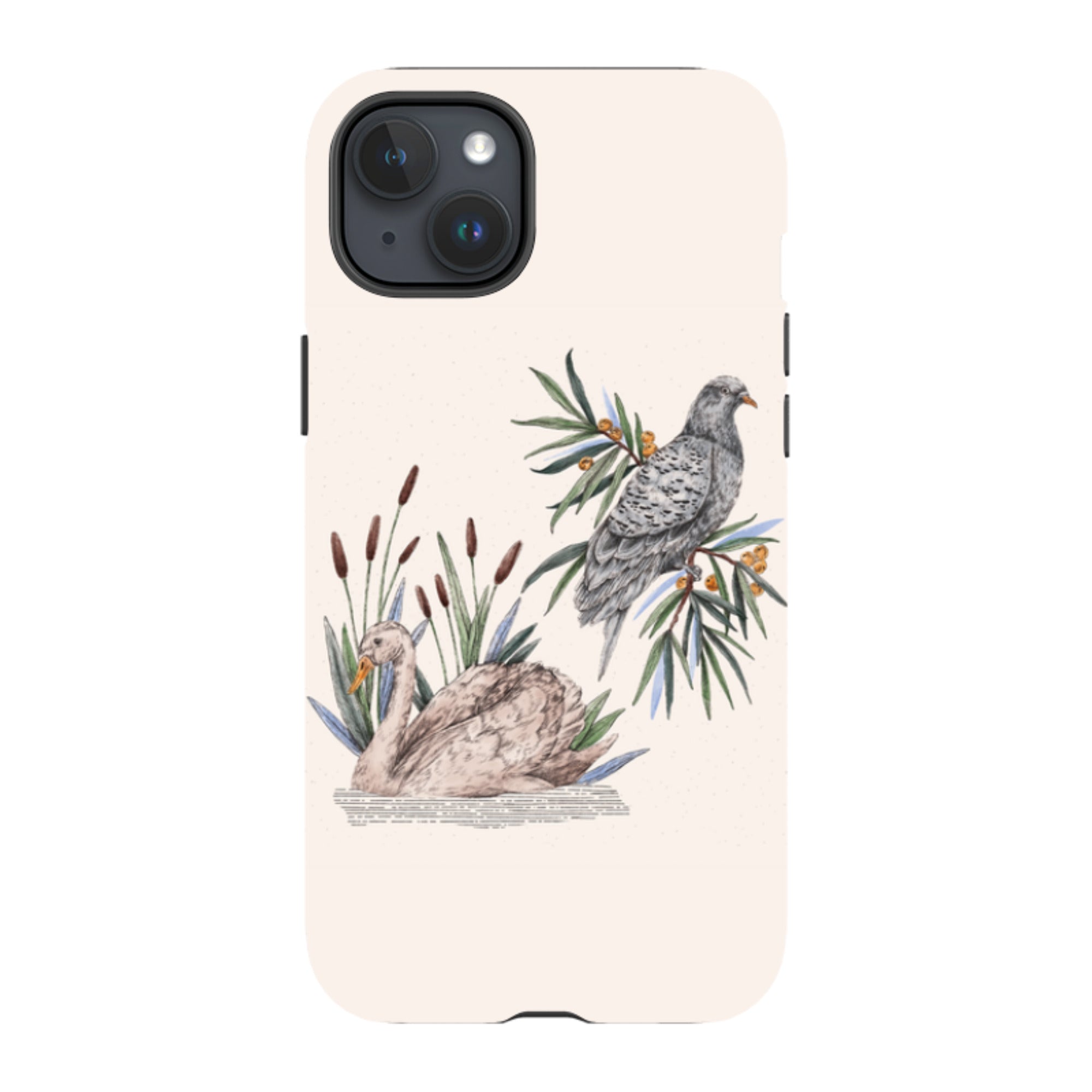 iPhone Tough Case - Swan Pigeon By Jade Mosinski
