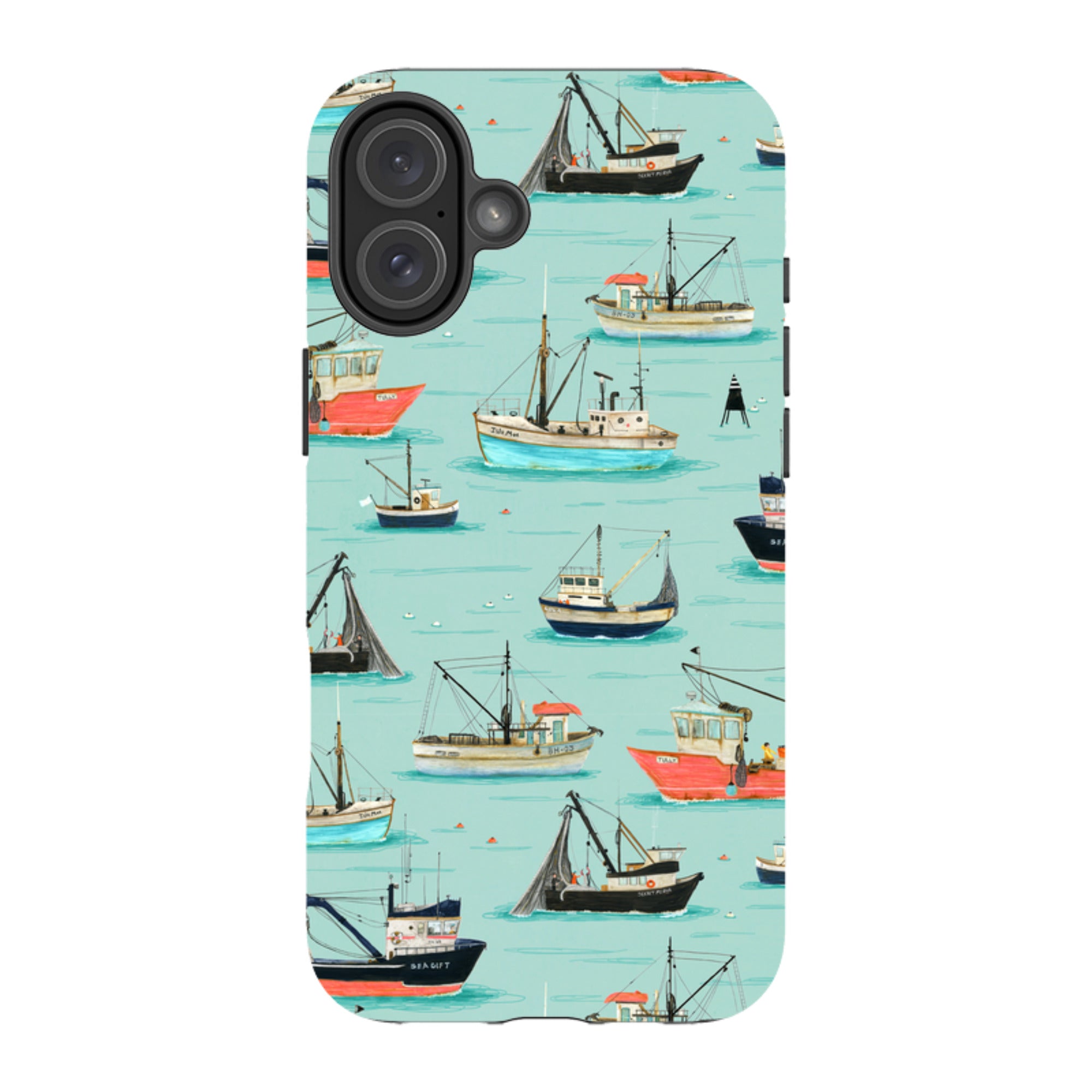 iPhone Tough Case - Fishing Boats By Katherine Quinn