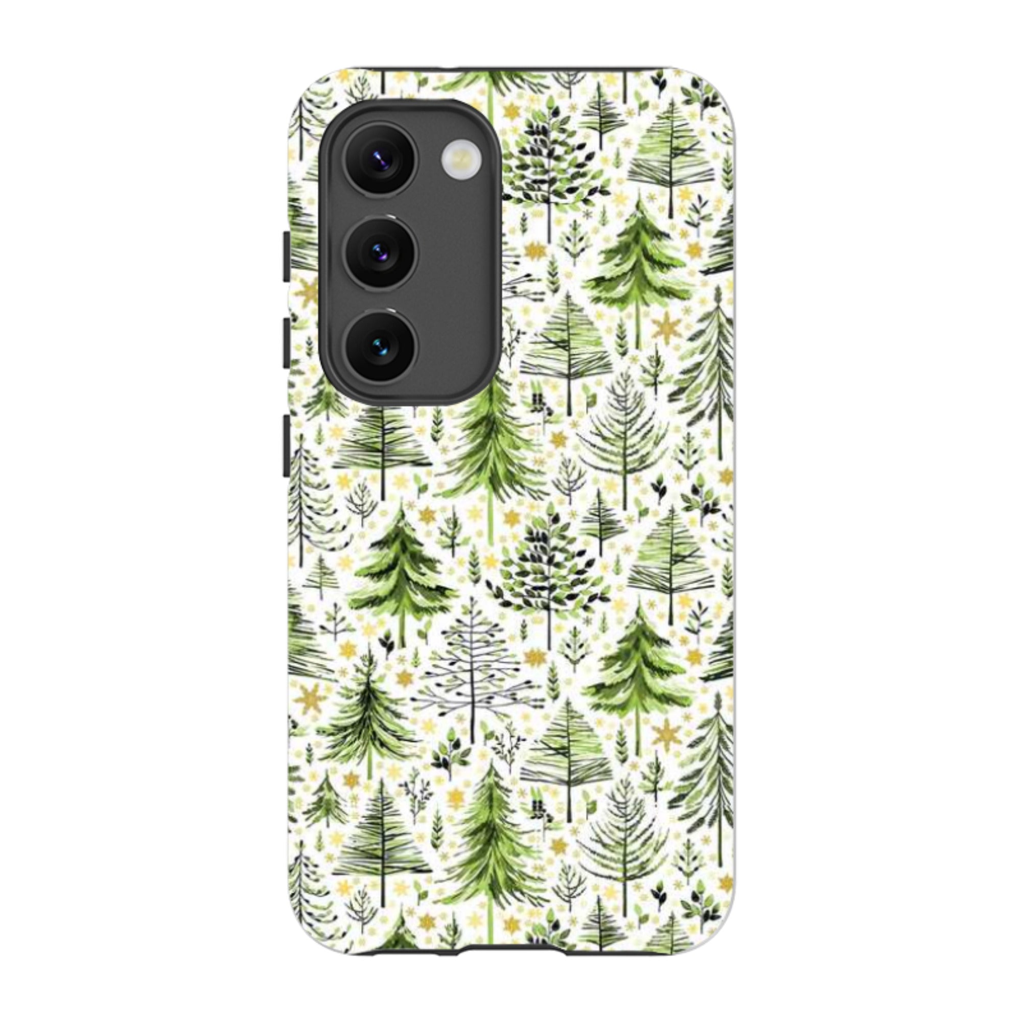 Samsung Tough Case - Green Xmas Trees By Elisabeth Haager