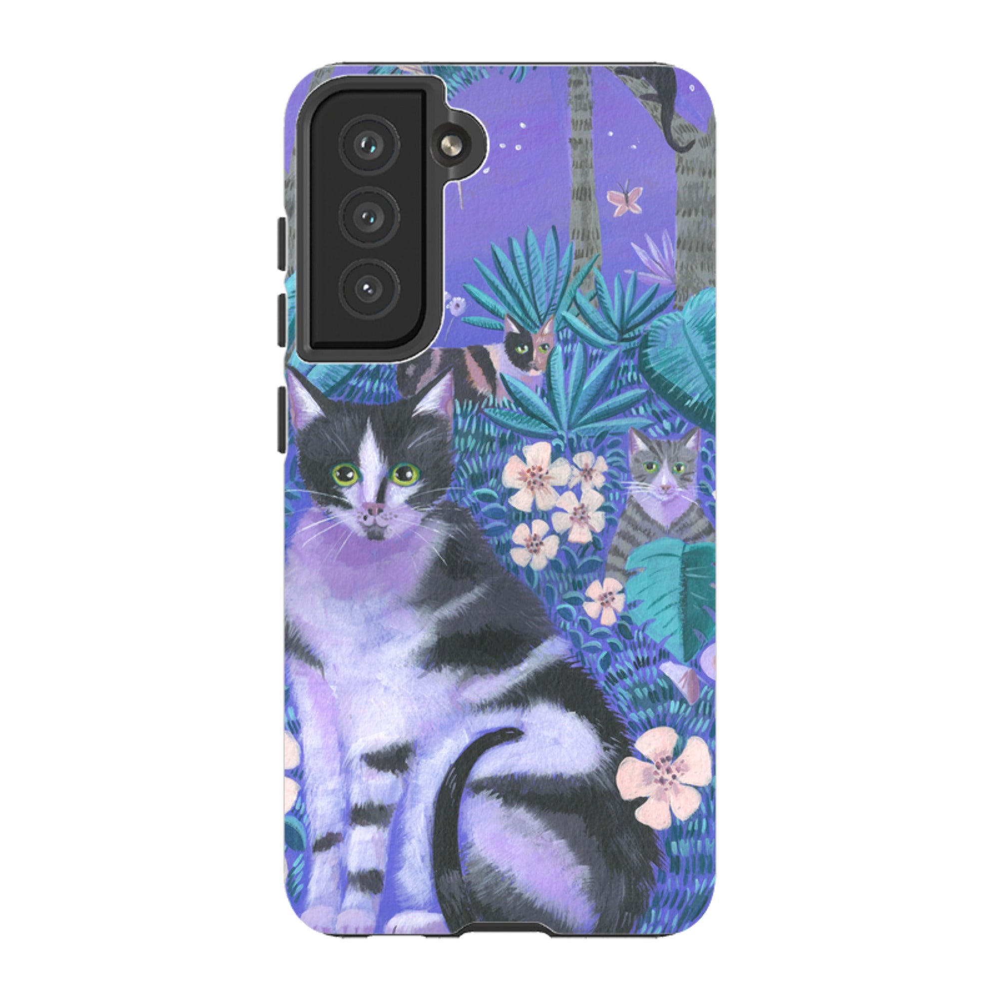 Samsung Tough Case - Night Cats 2 By Mary Stubberfield