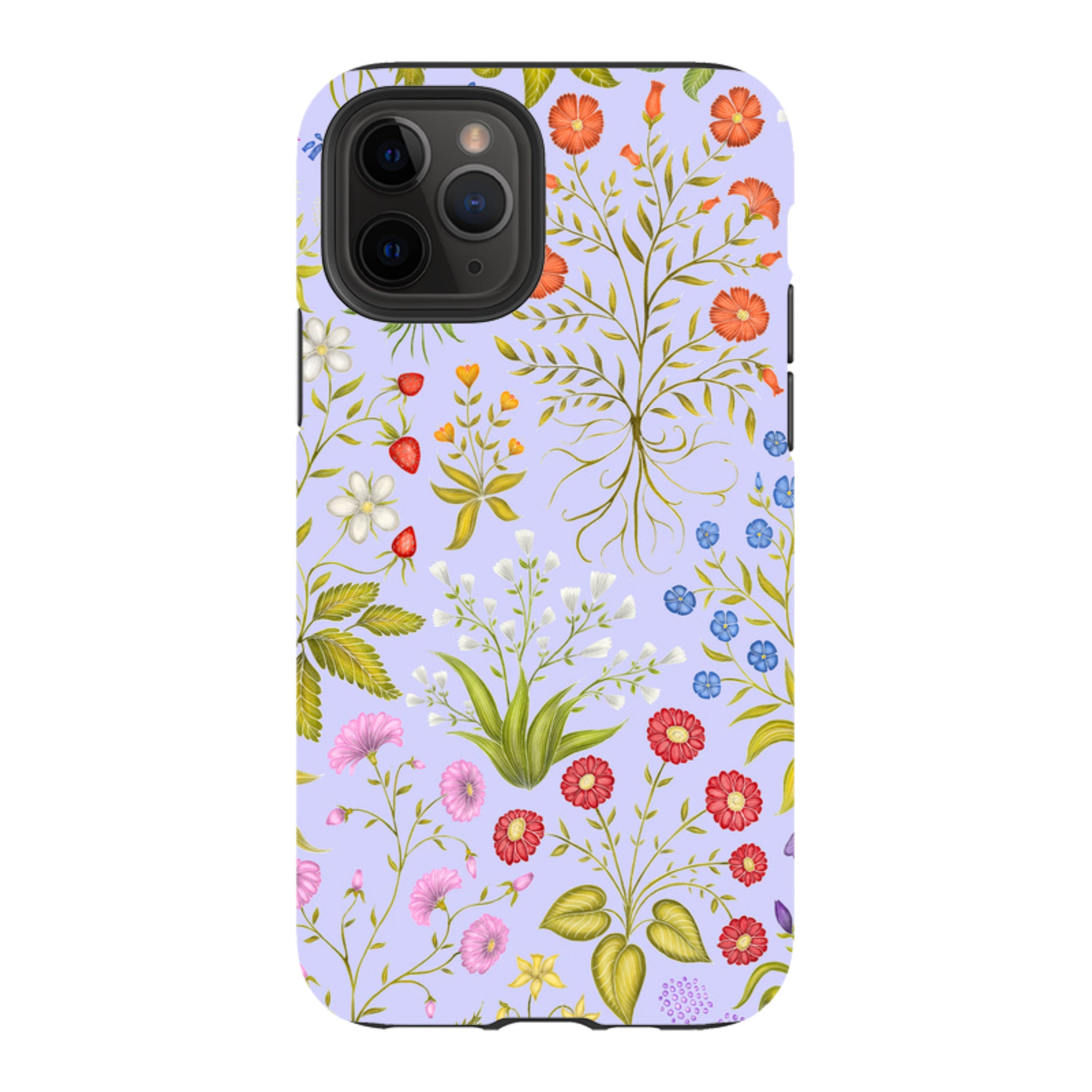 iPhone Tough Case - Fleurs Blue By Catherine Rowe