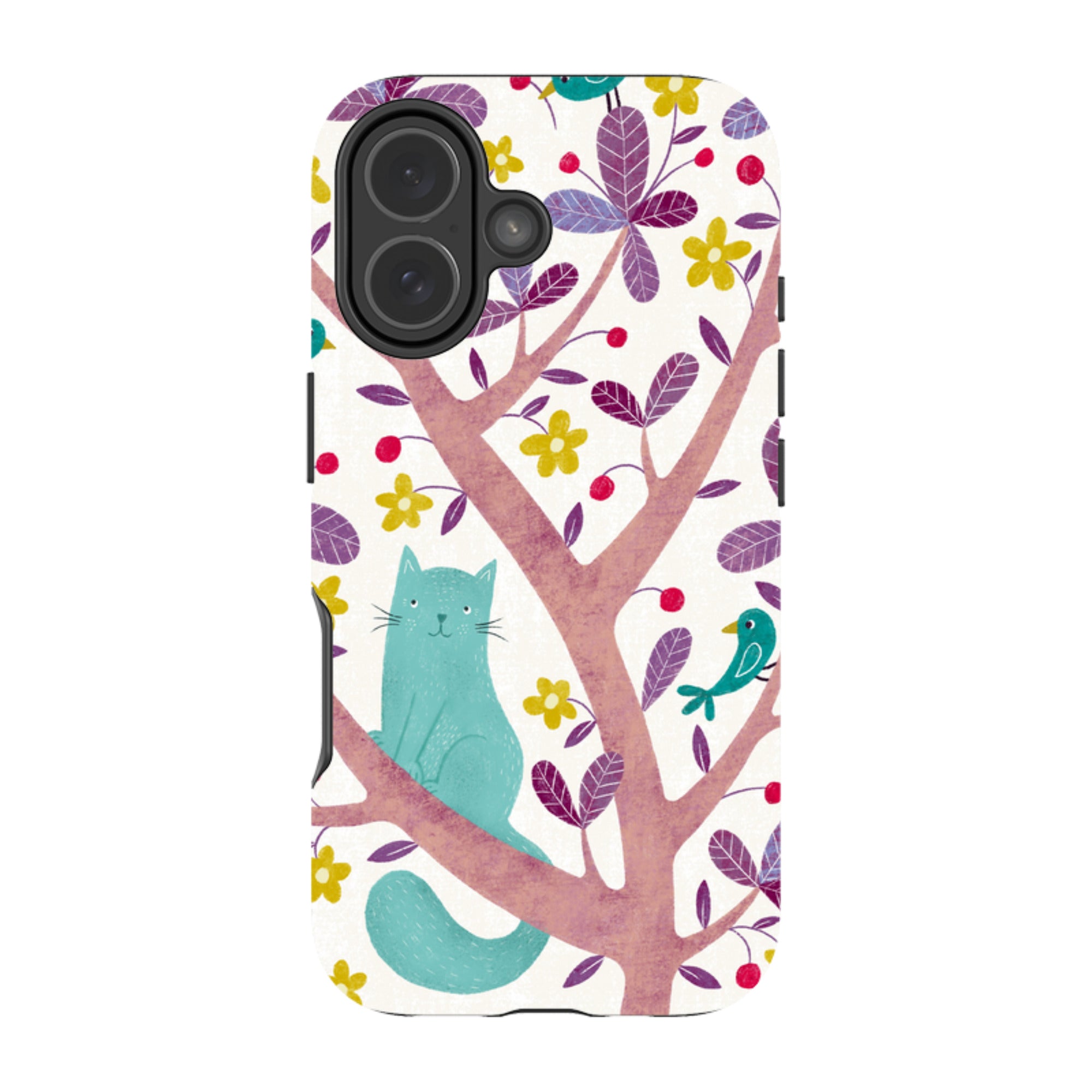 iPhone Tough Case - Cat And Bird By Suzy Taylor