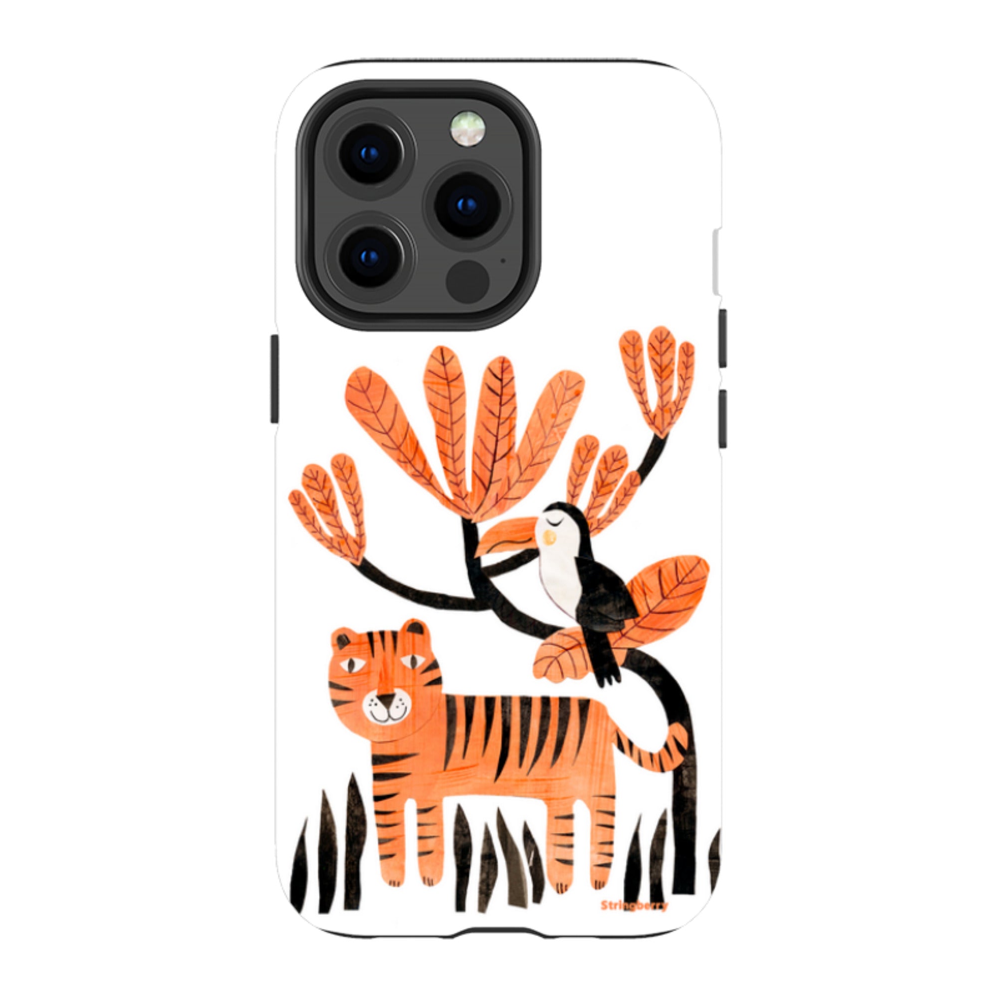 iPhone MagSafe Tough Case - Tiger and Toucan By Tracey English