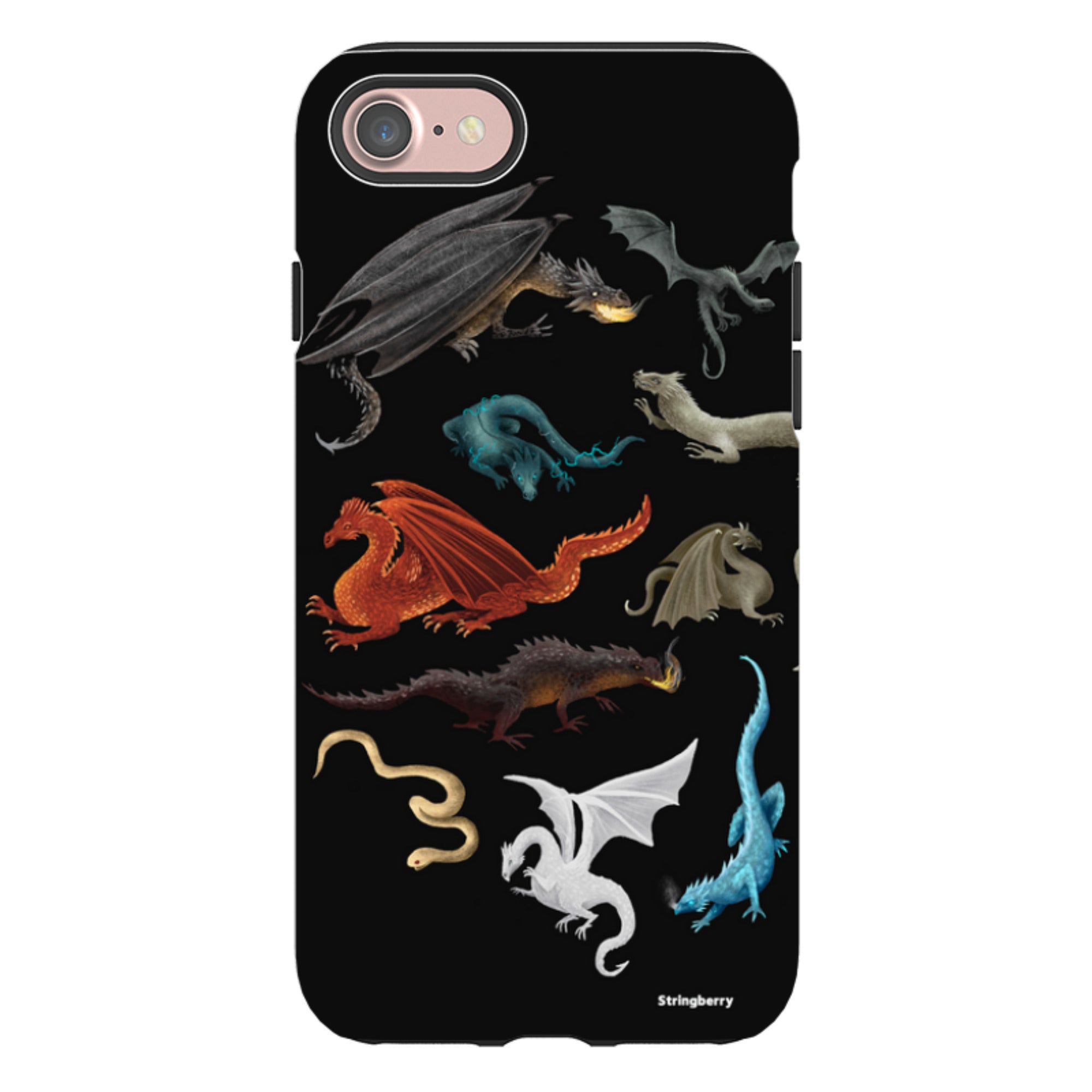 iPhone Tough Case - Dragons, Wyverns, Wyrms By Anna Stead