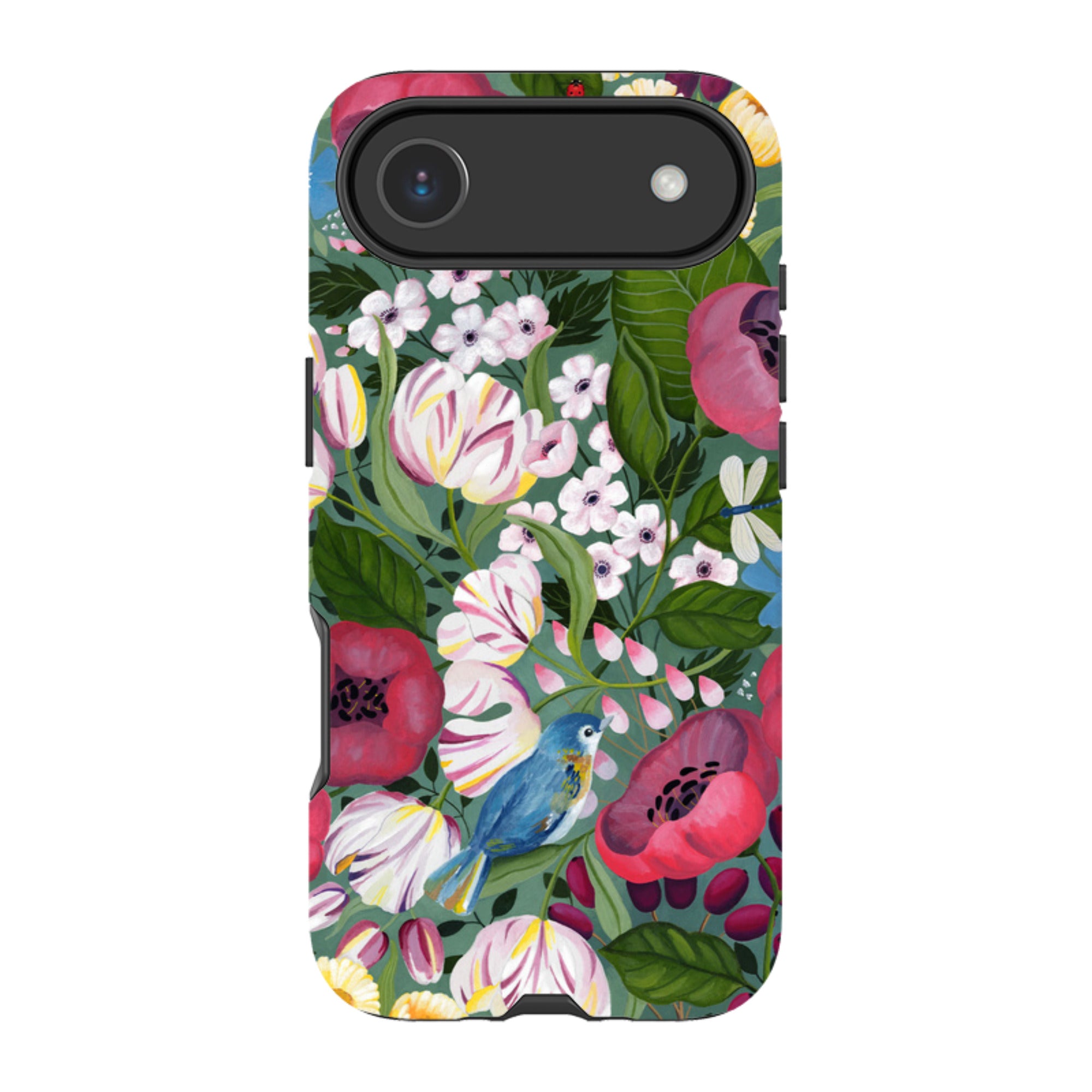 iPhone Tough Case - Bluebird Flowers By Bex Parkin