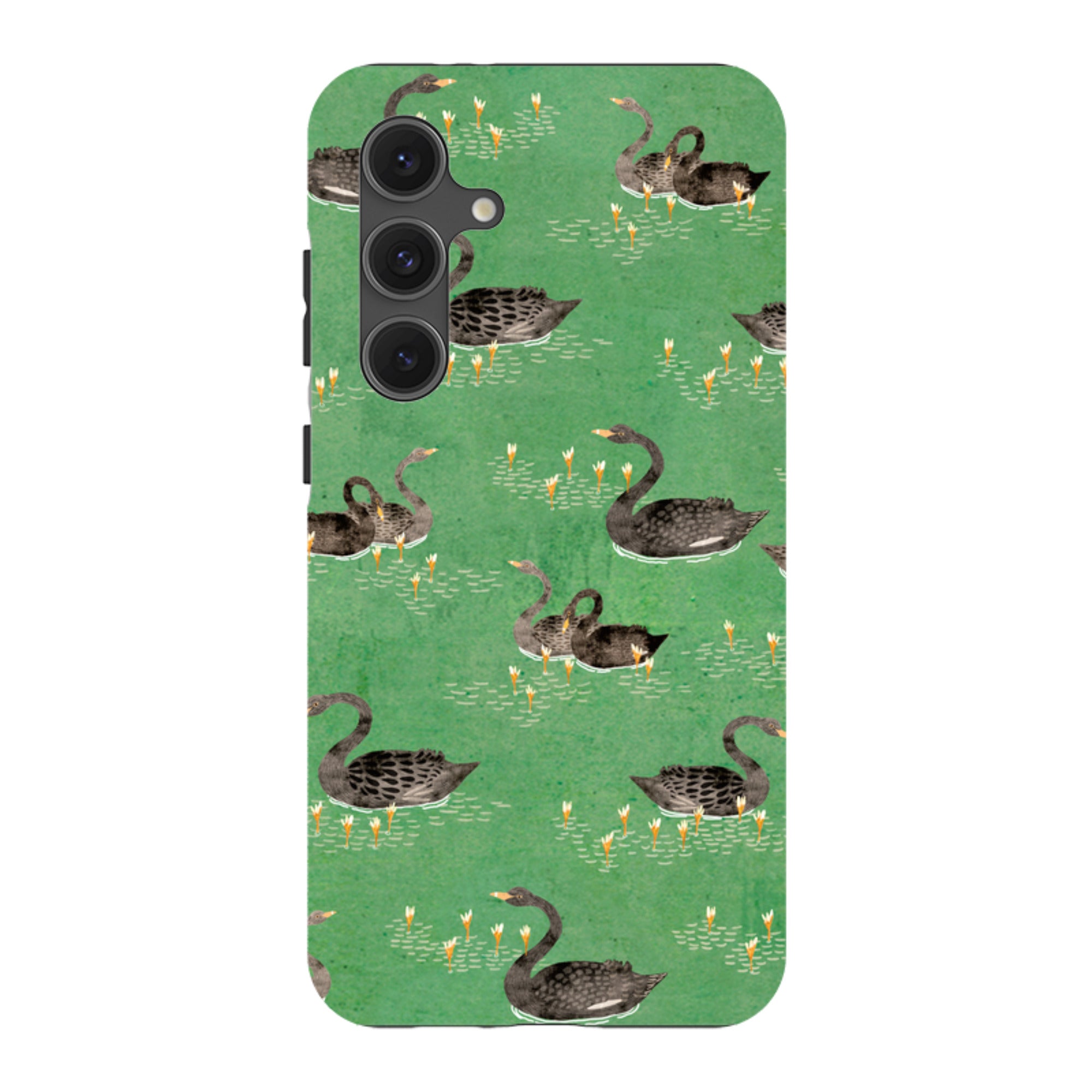 Samsung Tough Case - Swans Green By Katherine Quinn