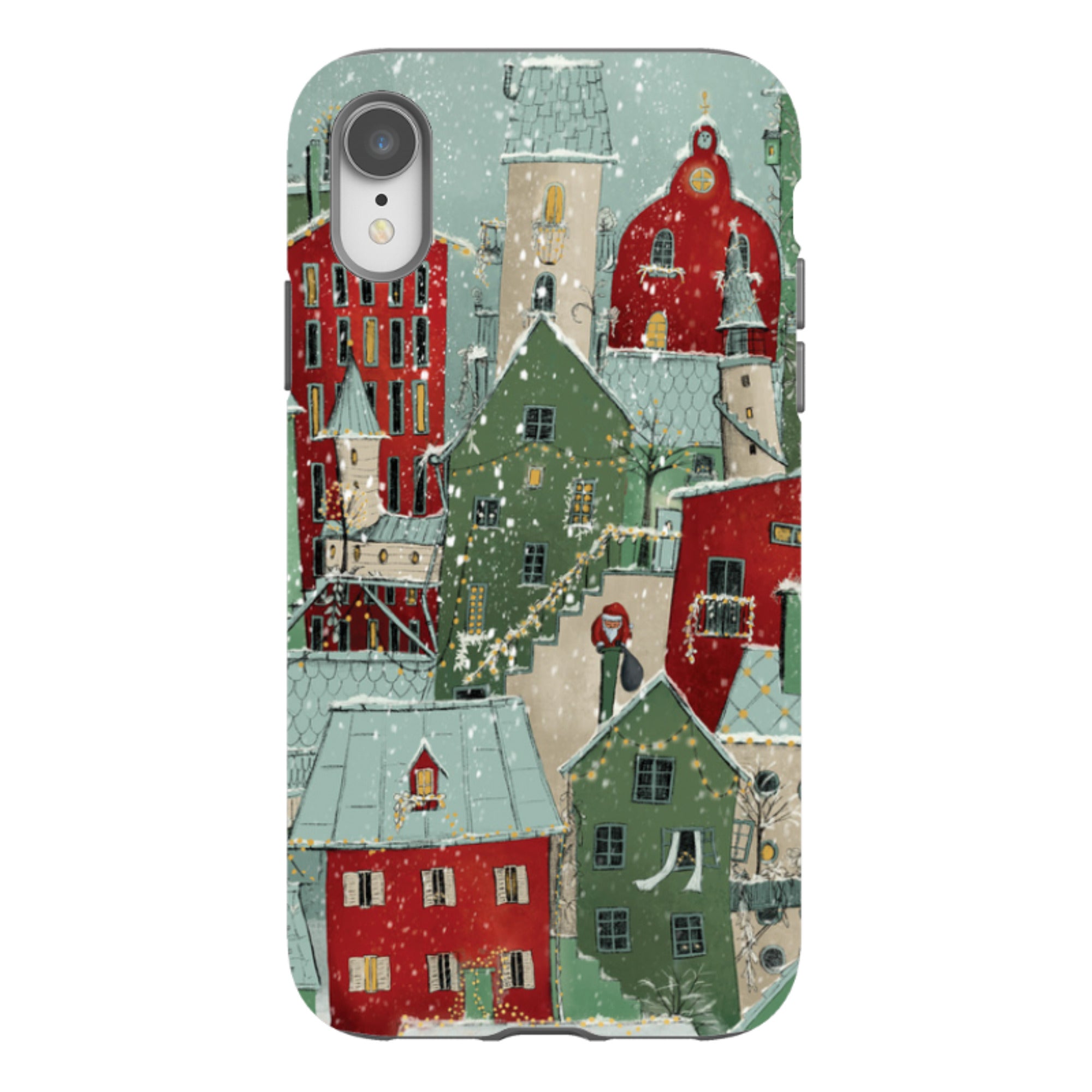 iPhone Tough Case - Citywinkles Red By Maja Lindberg