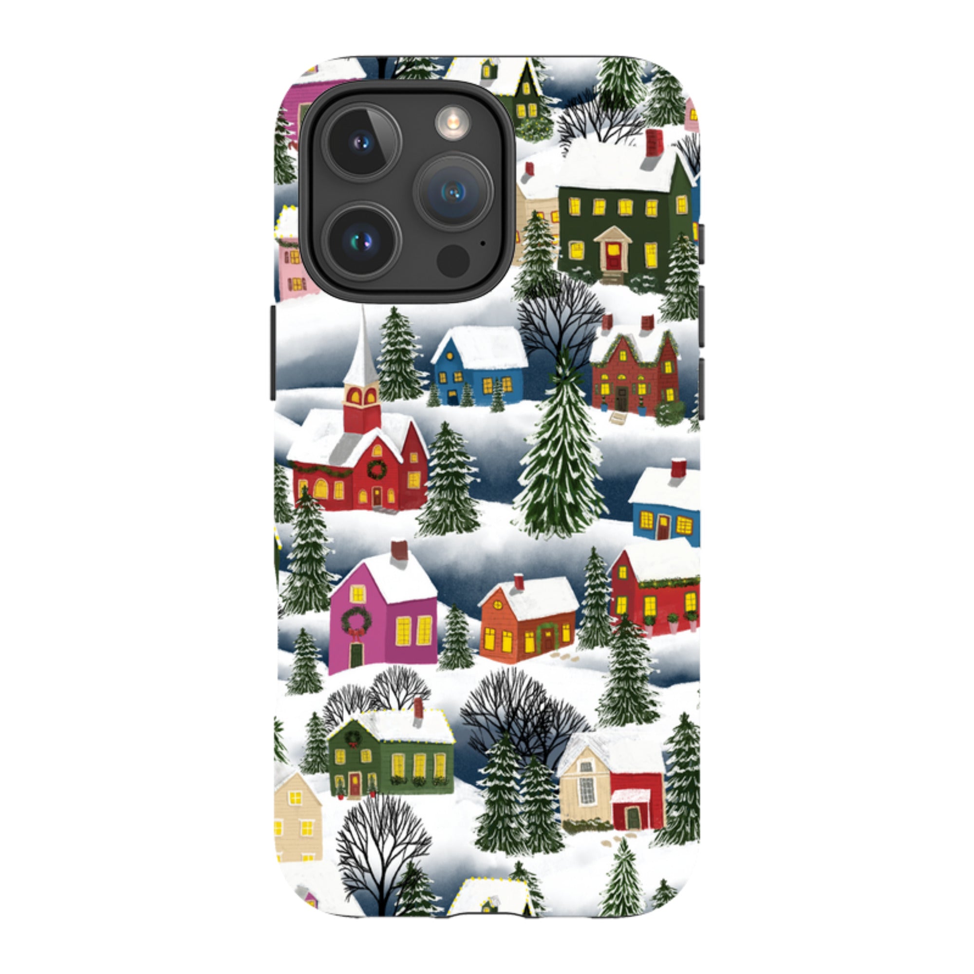 iPhone Tough Case - Advent Street Town By Abby Jacobs