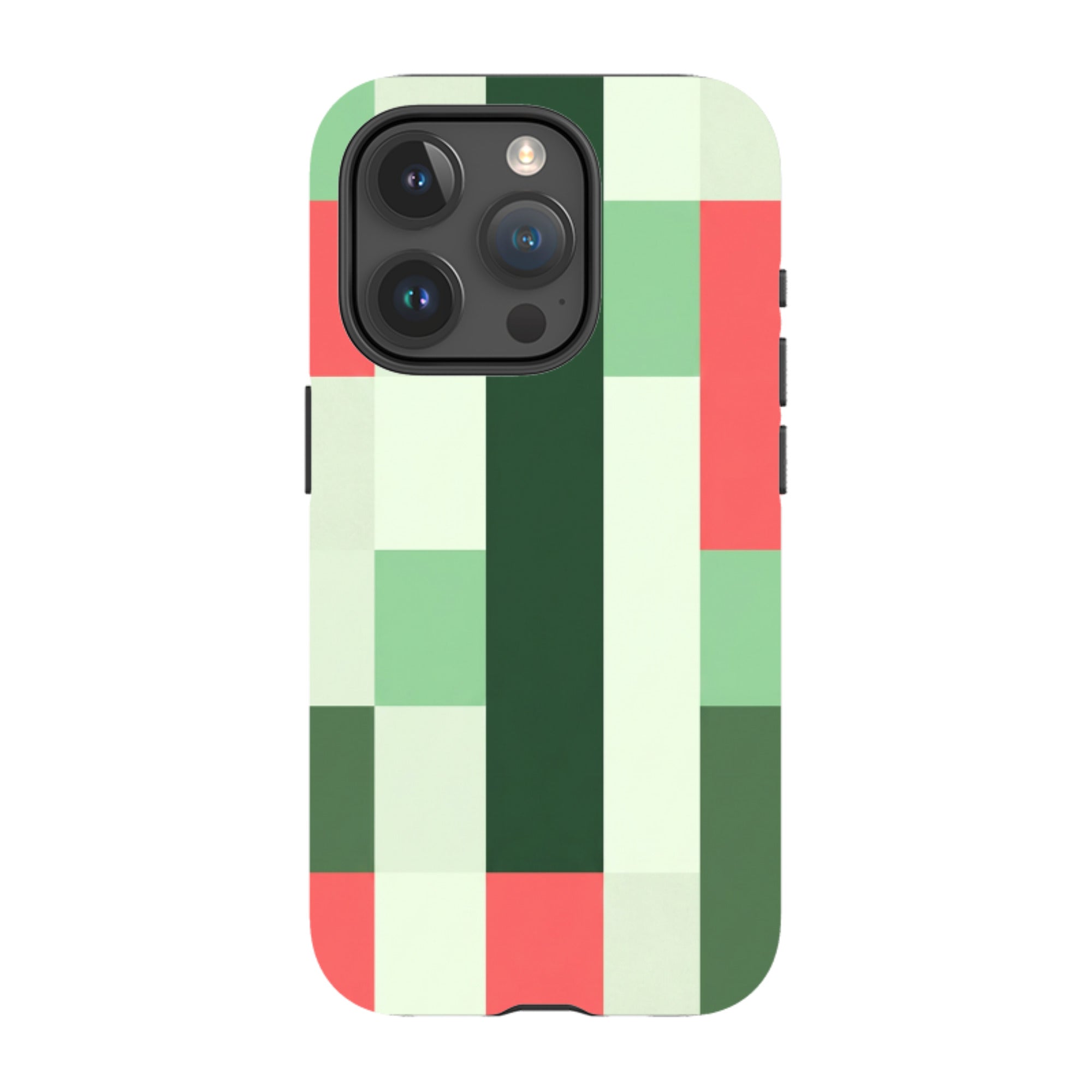 iPhone MagSafe Tough Case - Retro Abstract Gingham