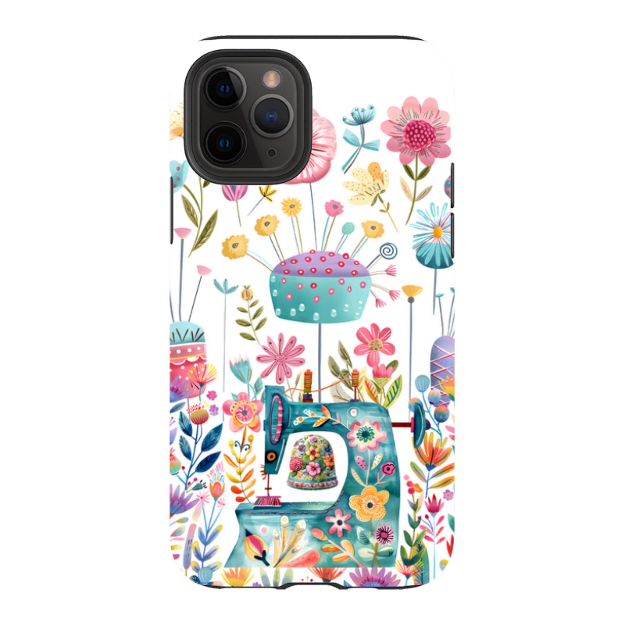 iPhone Case - Floral Sewing Machine