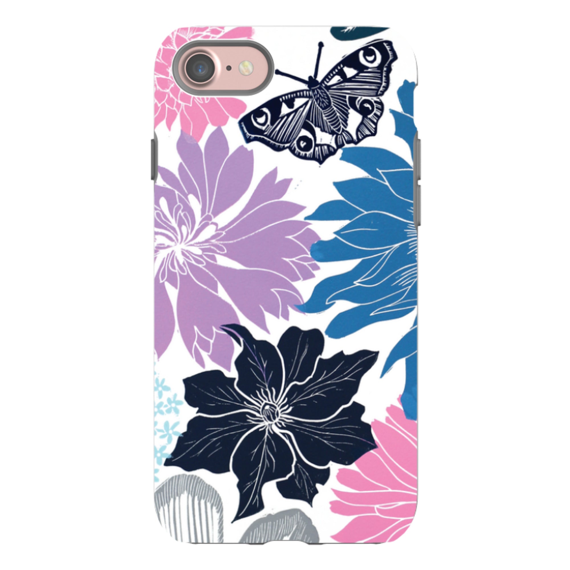 iPhone Tough Case - Cottage Garden Butterfly By Kate Heiss