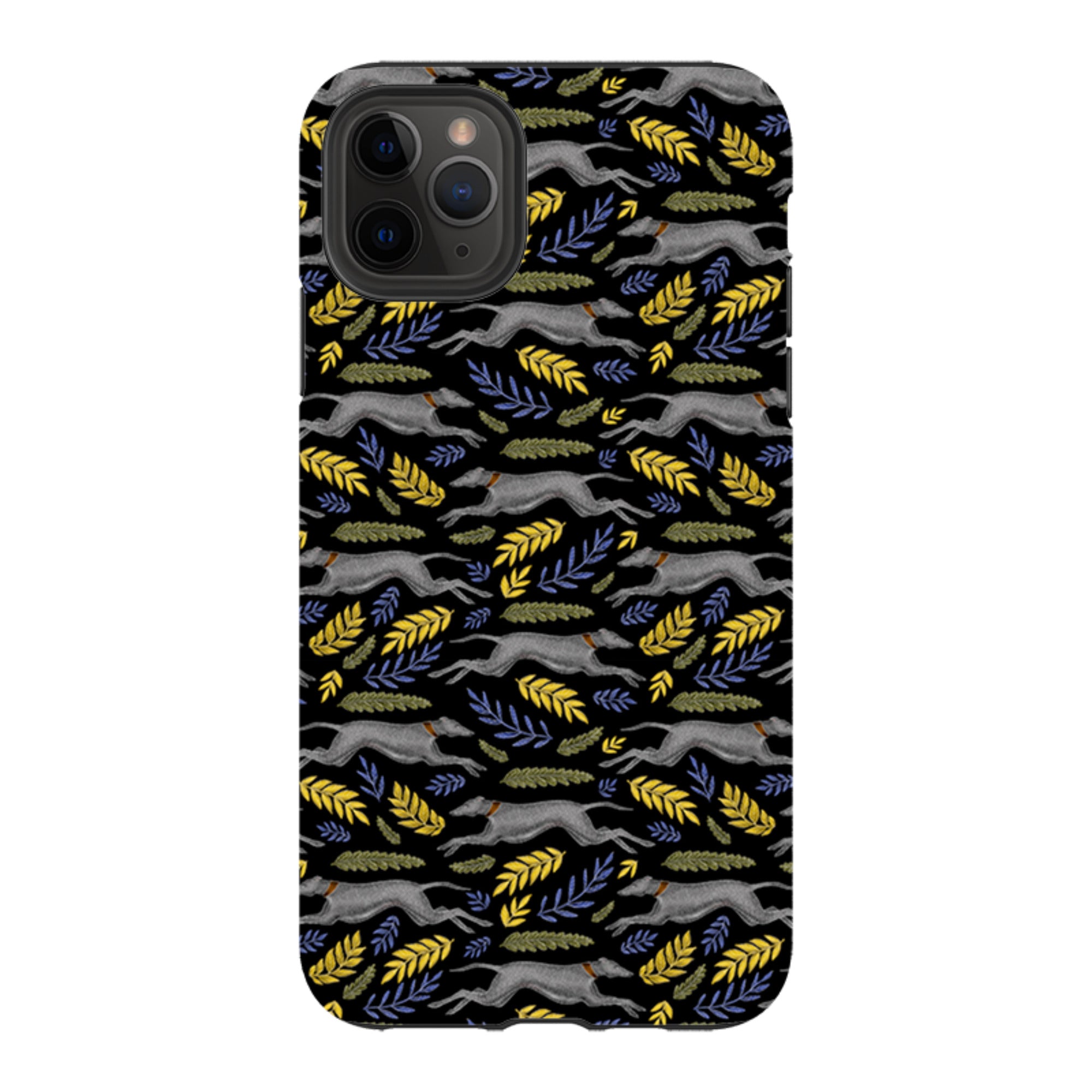 iPhone Tough Case - Greyhound Pattern By Catherine Rowe