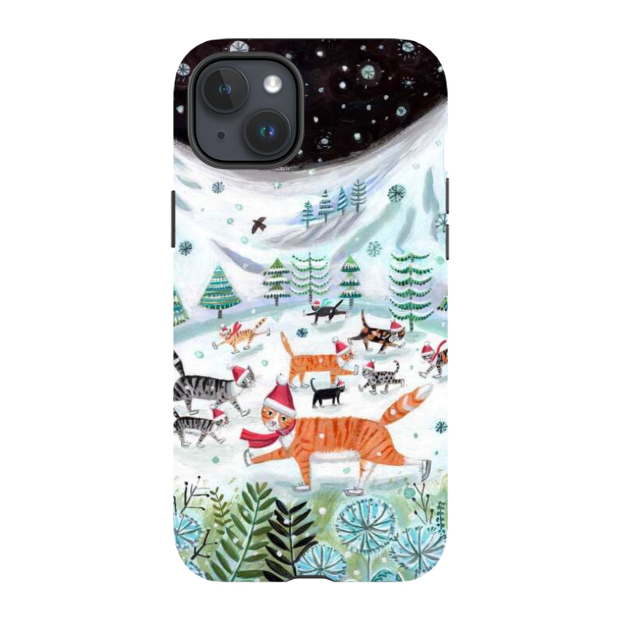 iPhone Tough Case - Cats On Ice By Mary Stubberfield