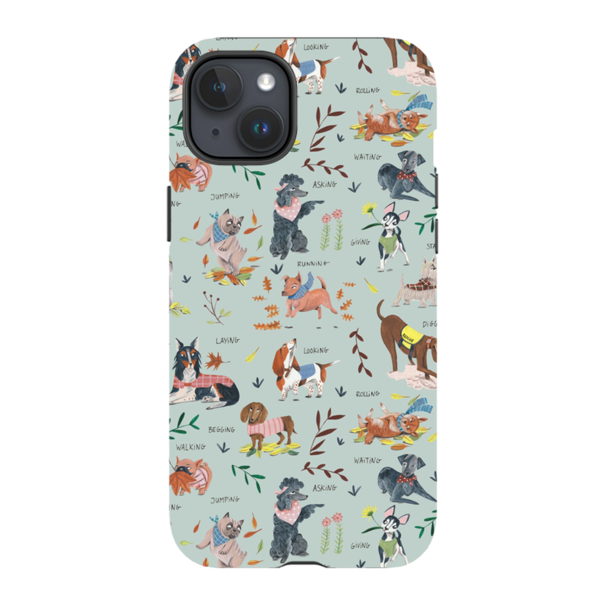 iPhone MagSafe Tough Case -  Dog Pattern II By Caroline Bonne Muller