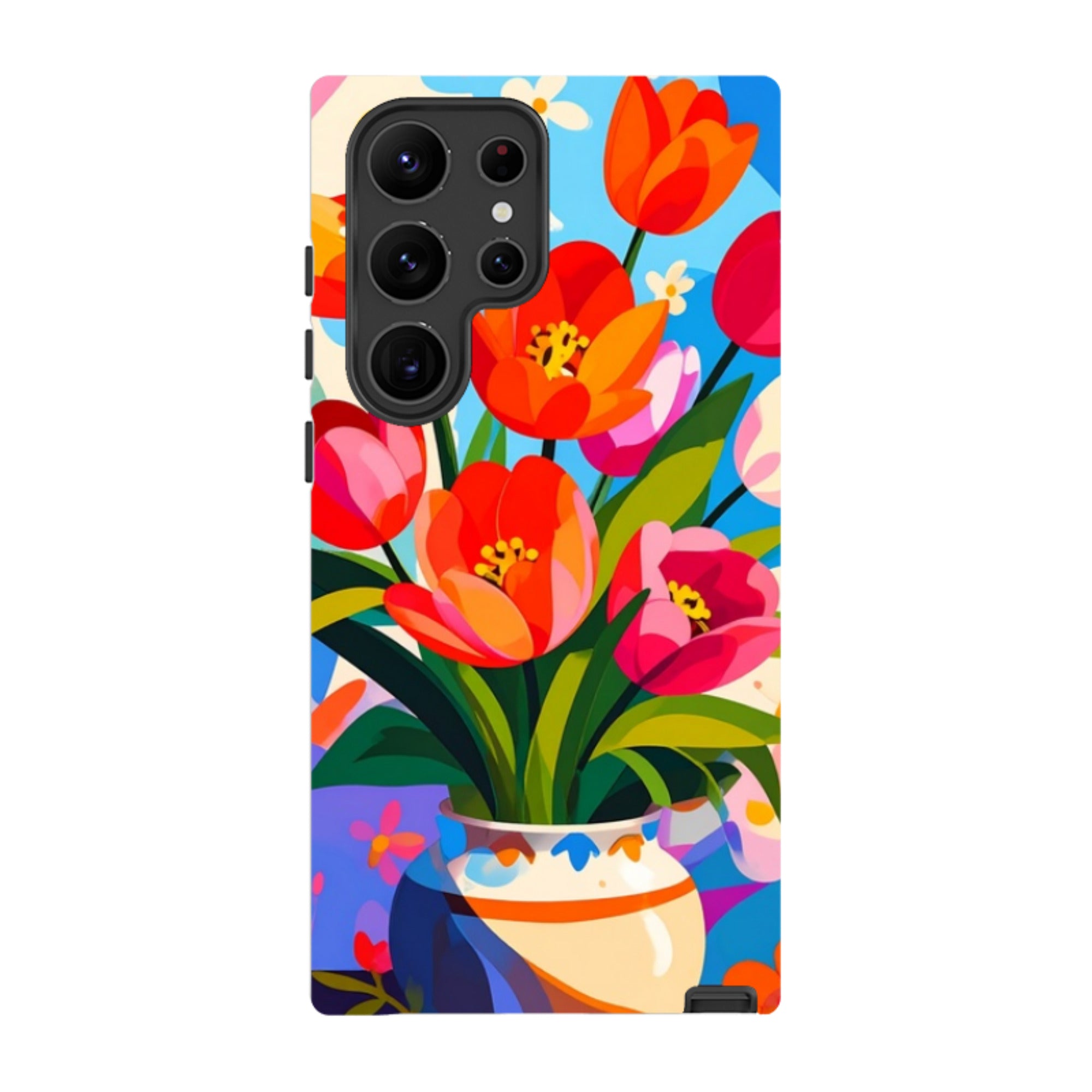 Samsung Tough Case - Tulip Pot Floral
