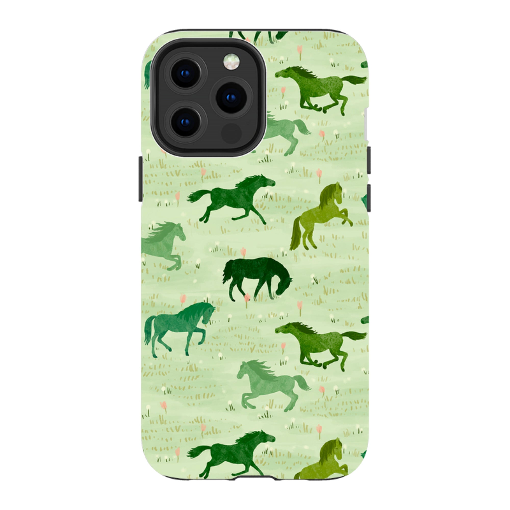 iPhone MagSafe Tough Case - Wild Horses Meadow By Katherine Quinn