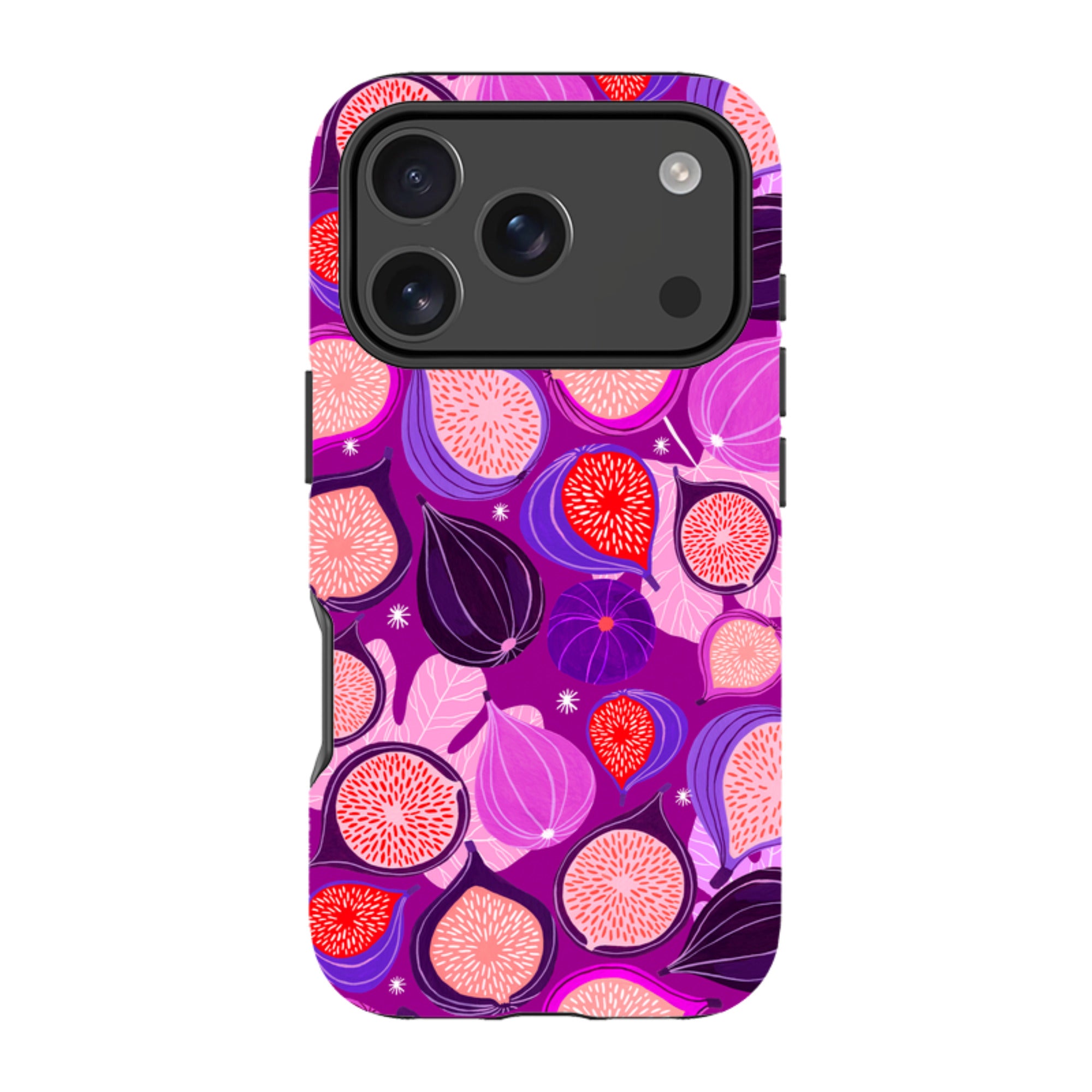 iPhone Tough Case - Ficolino Purple Pattern By Madalina Andronic