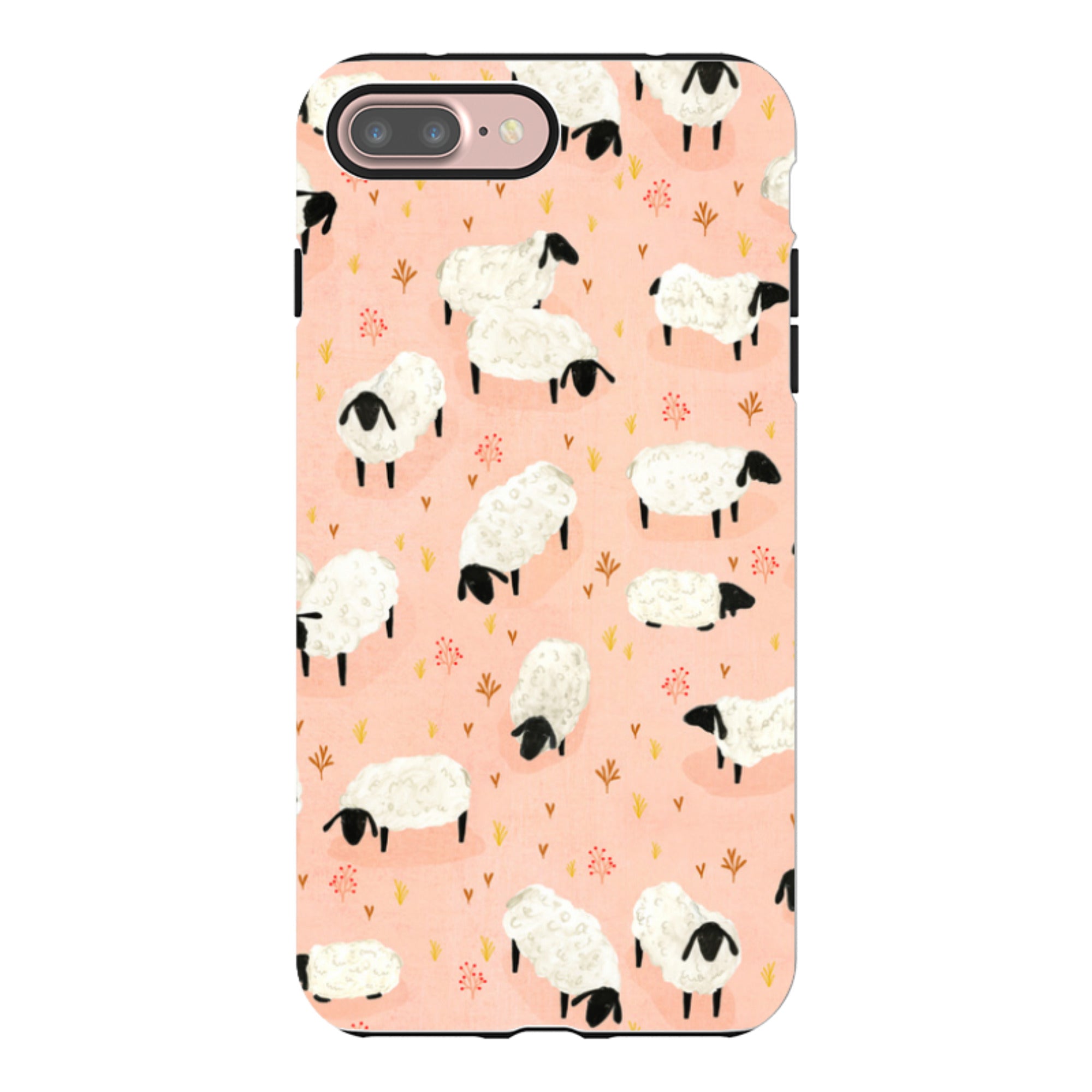 iPhone Tough Case - Sheep Pink By Katherine Quinn