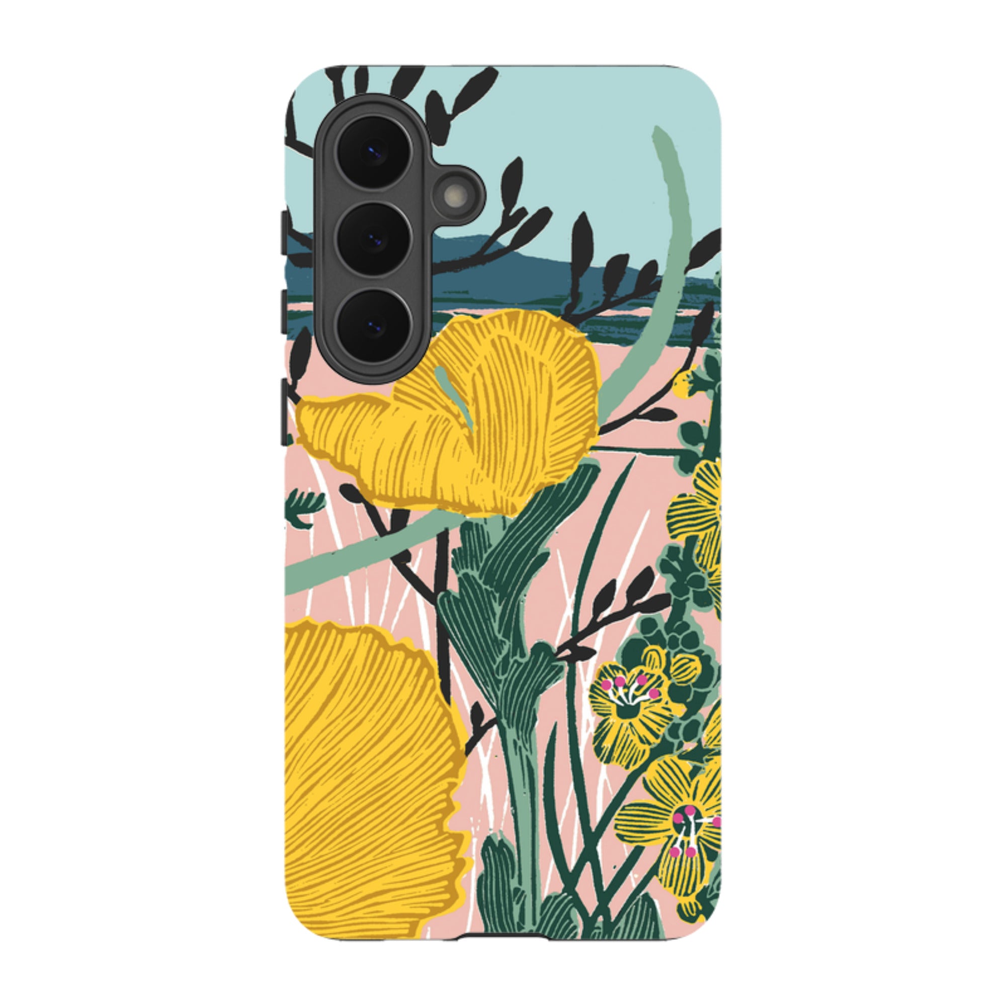 Samsung Tough Case - Yellow Poppies By Kate Heiss