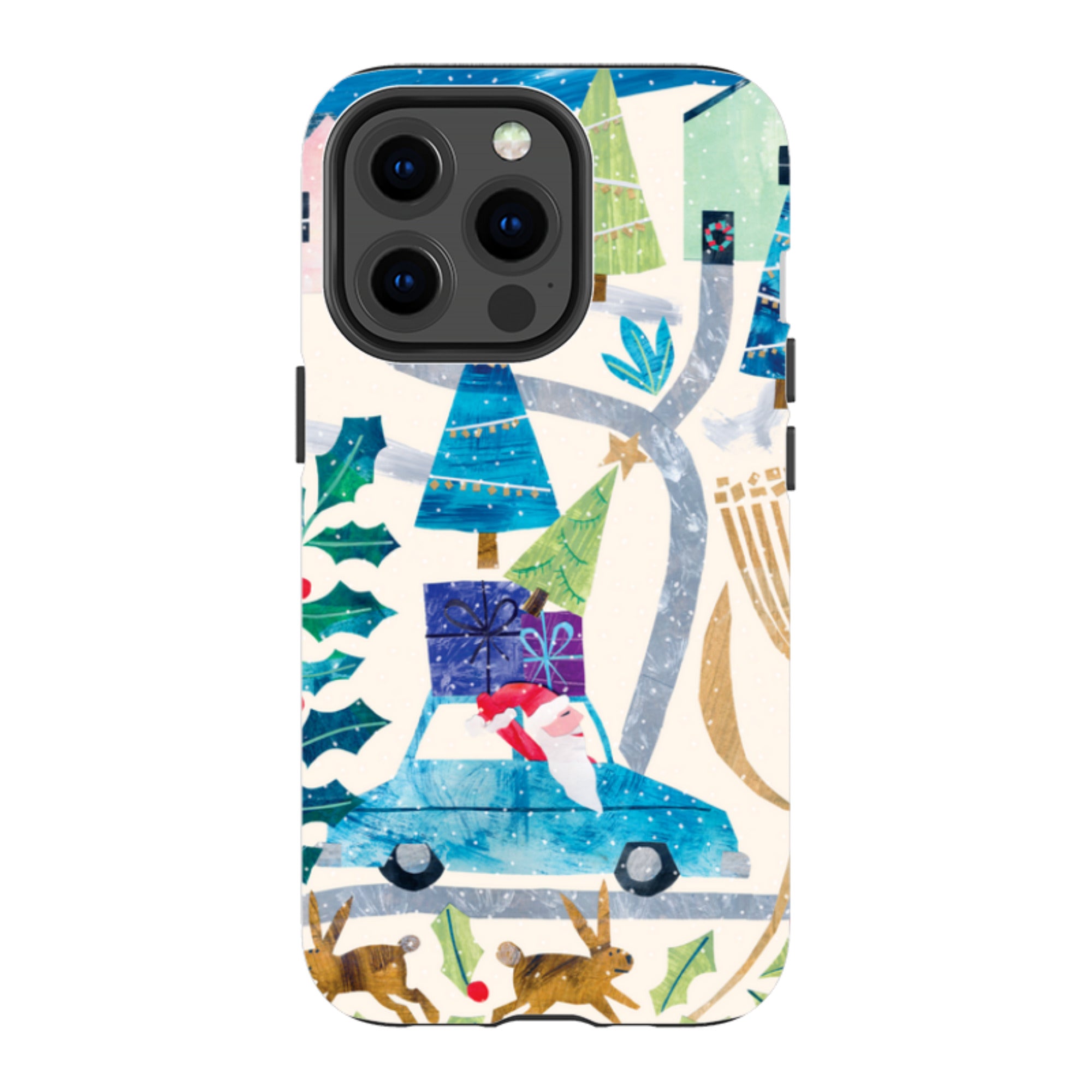 iPhone Tough Case - Santa Driving Home By Tracey English