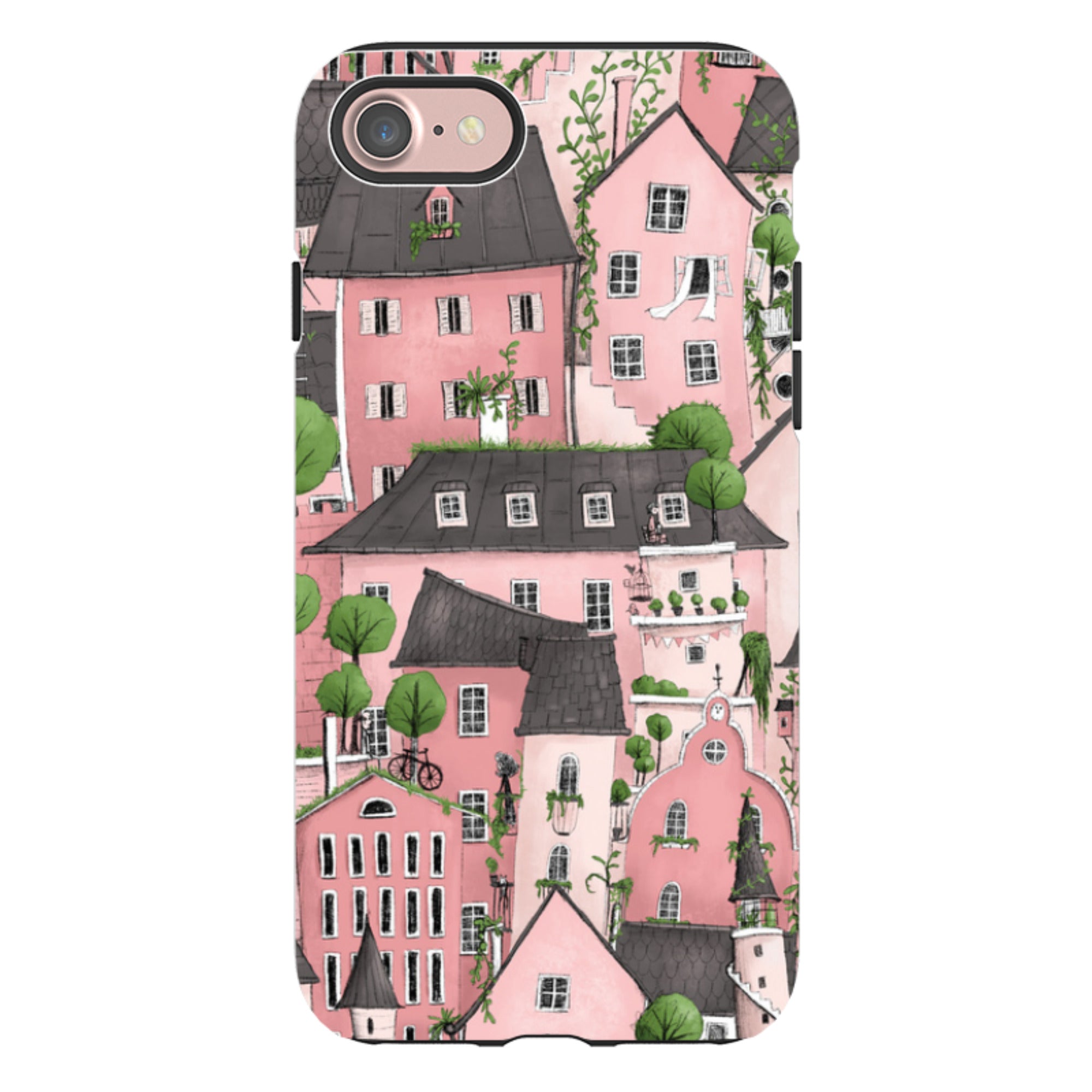 iPhone Tough Case - Pink City By Maja Lindberg