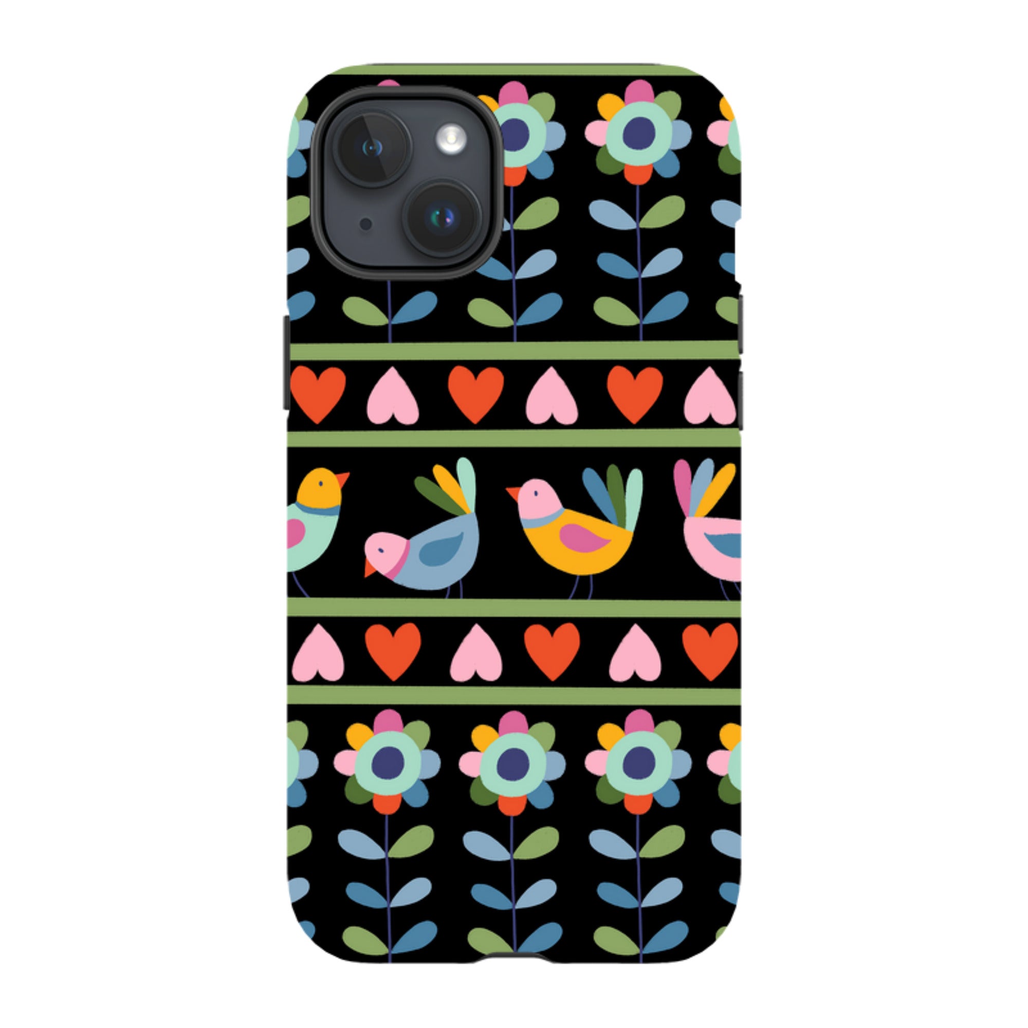 iPhone MagSafe Tough Case -  Folky Birds II By Suzy Taylor