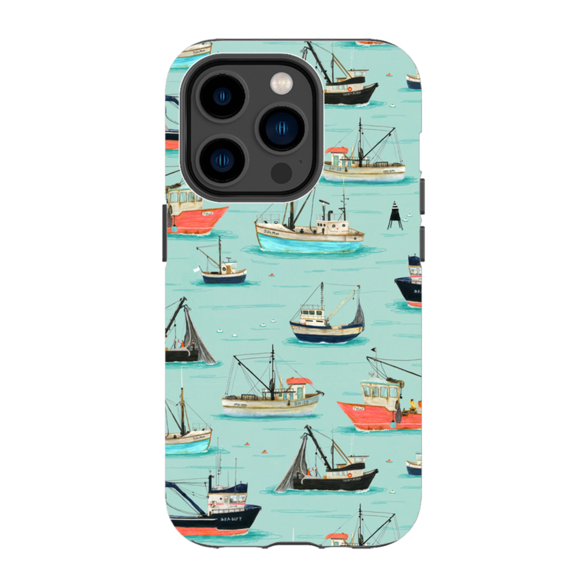 iPhone MagSafe Tough Case - Fishing Boats By Katherine Quinn