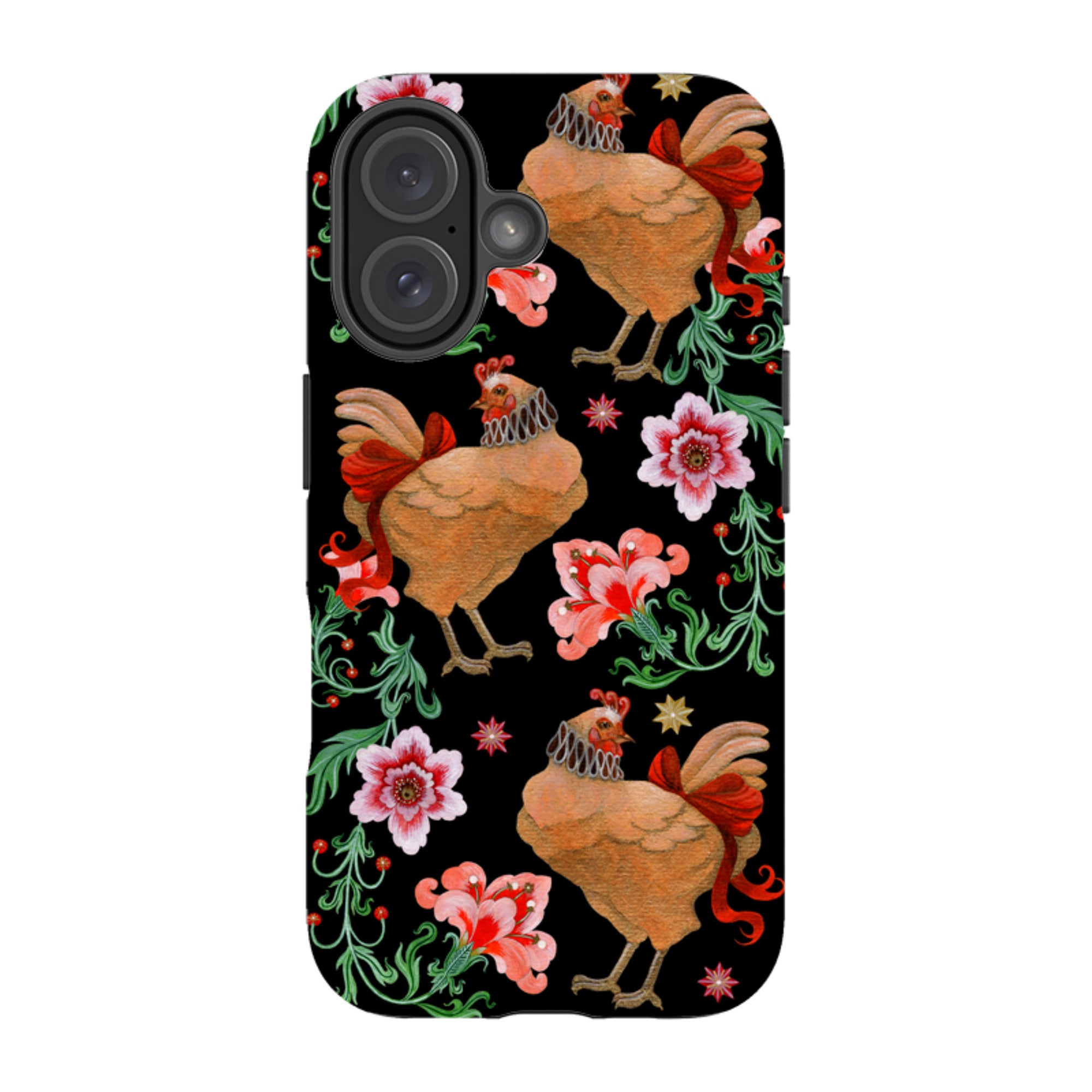 iPhone Tough  Case - Three French Hens By Maria Matos