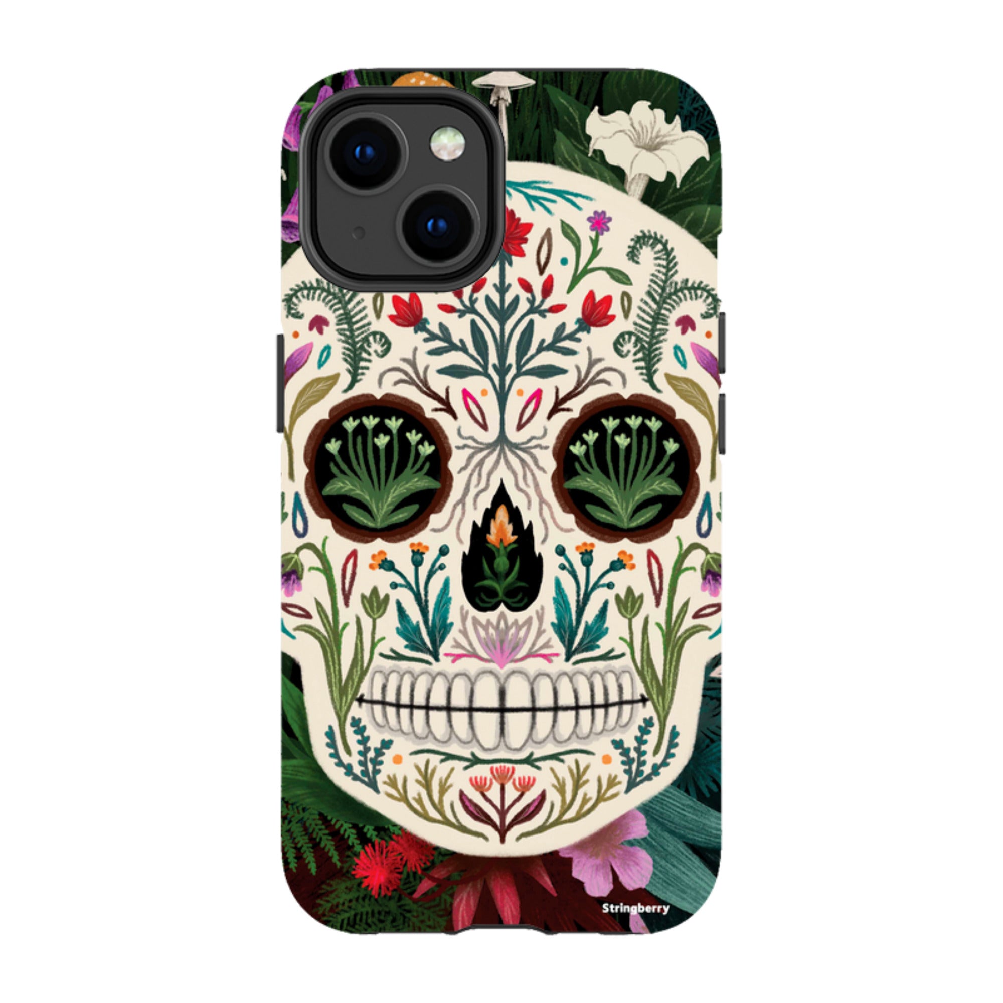 iPhone Tough Case - Poison Sugar Skull By Anna Stead