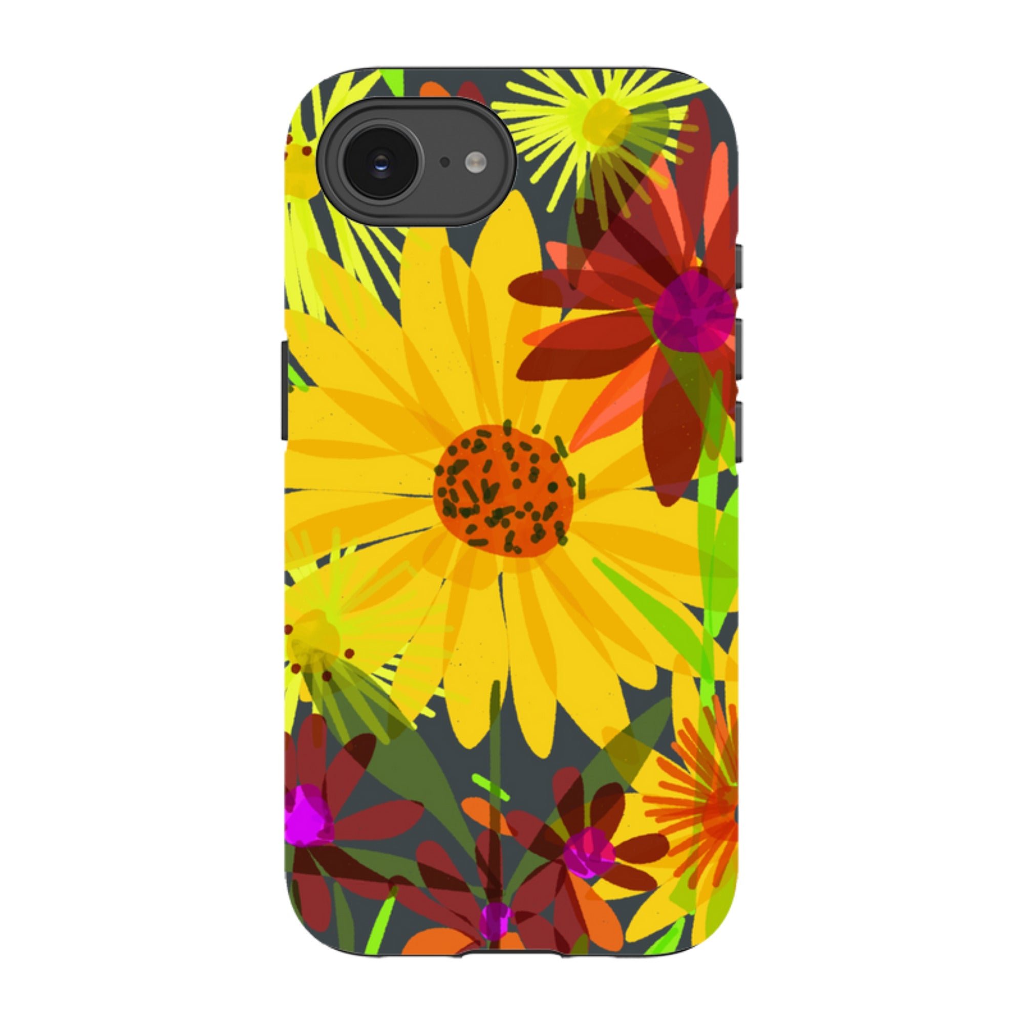 iPhone Tough Case - Sunflowers By Sarah Campbell