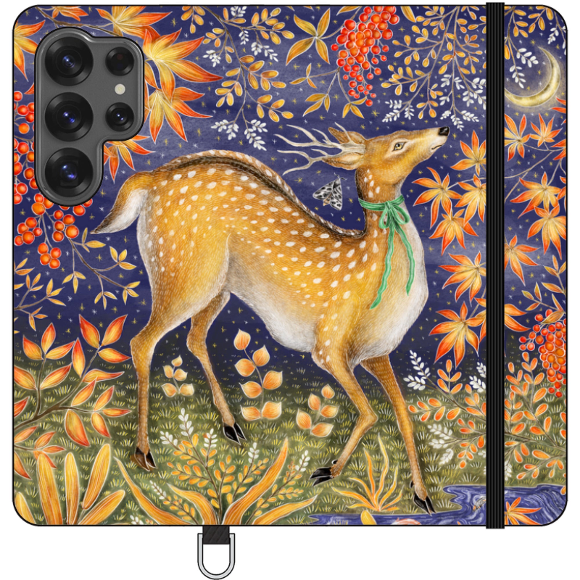 Autumn Deer Wallet Case By Catherine Rowe