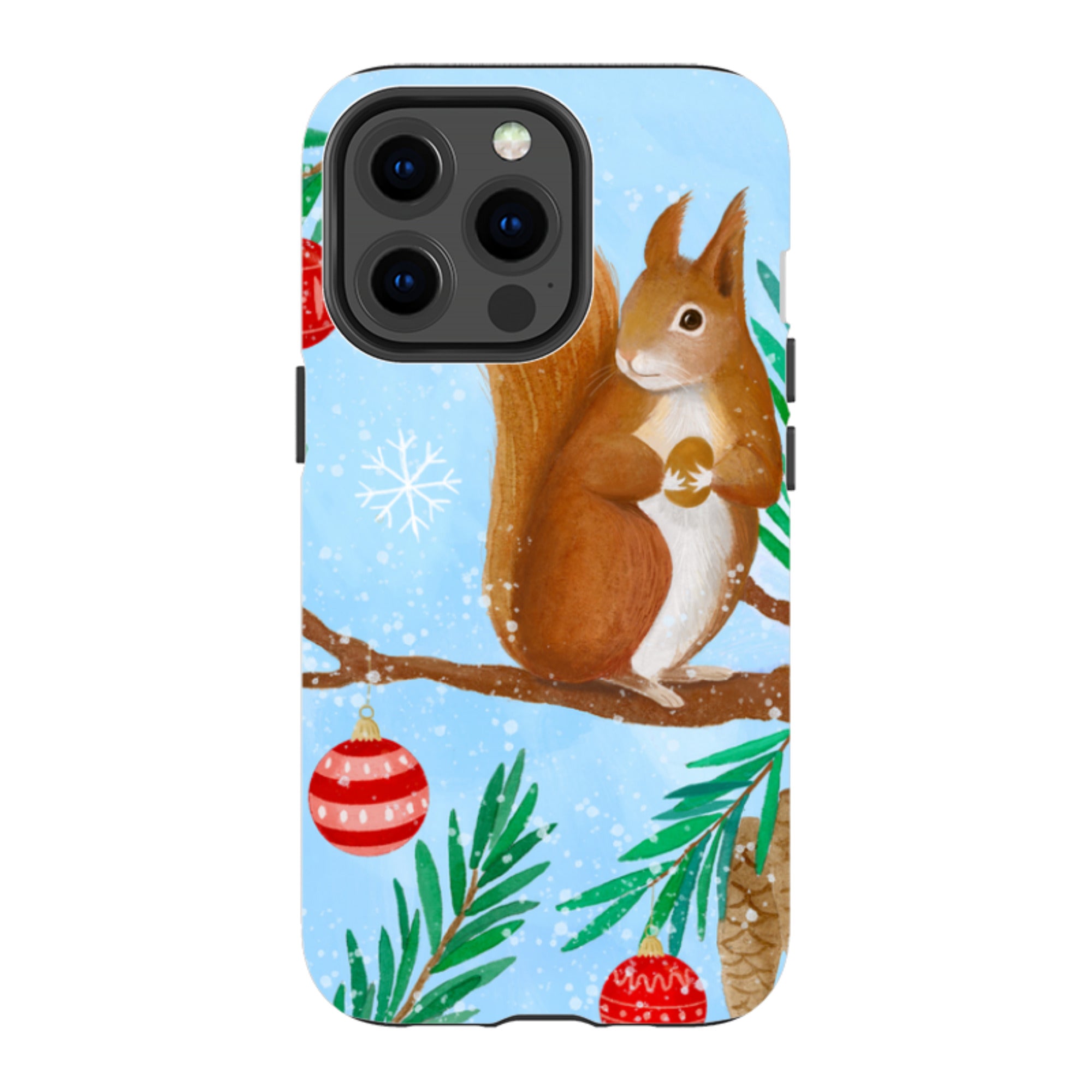 iPhone Tough Case - Winter Squirrel By Bex Parkin