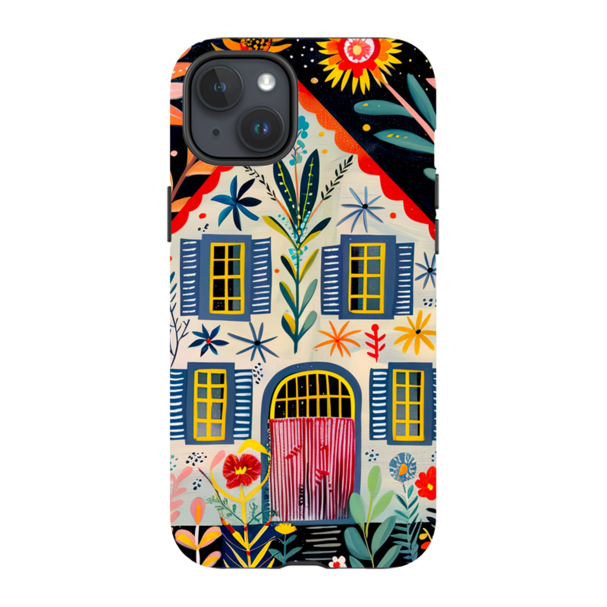 iPhone MagSafe Tough Case - Folk Art House X