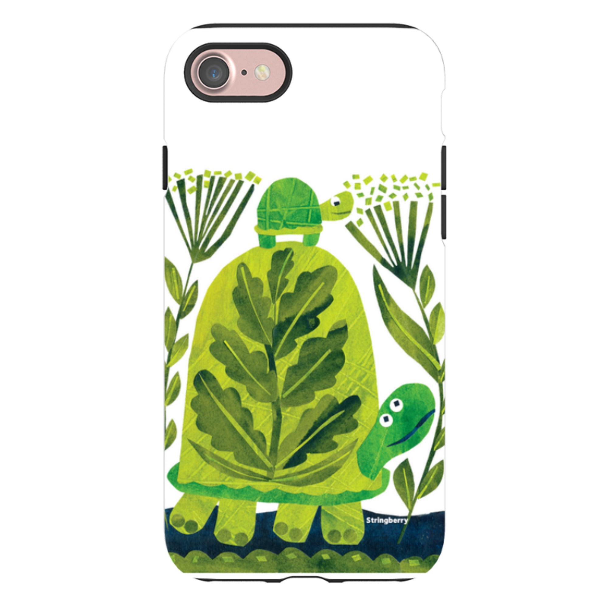 iPhone Tough Case - Folk Tortoise By Tracey English