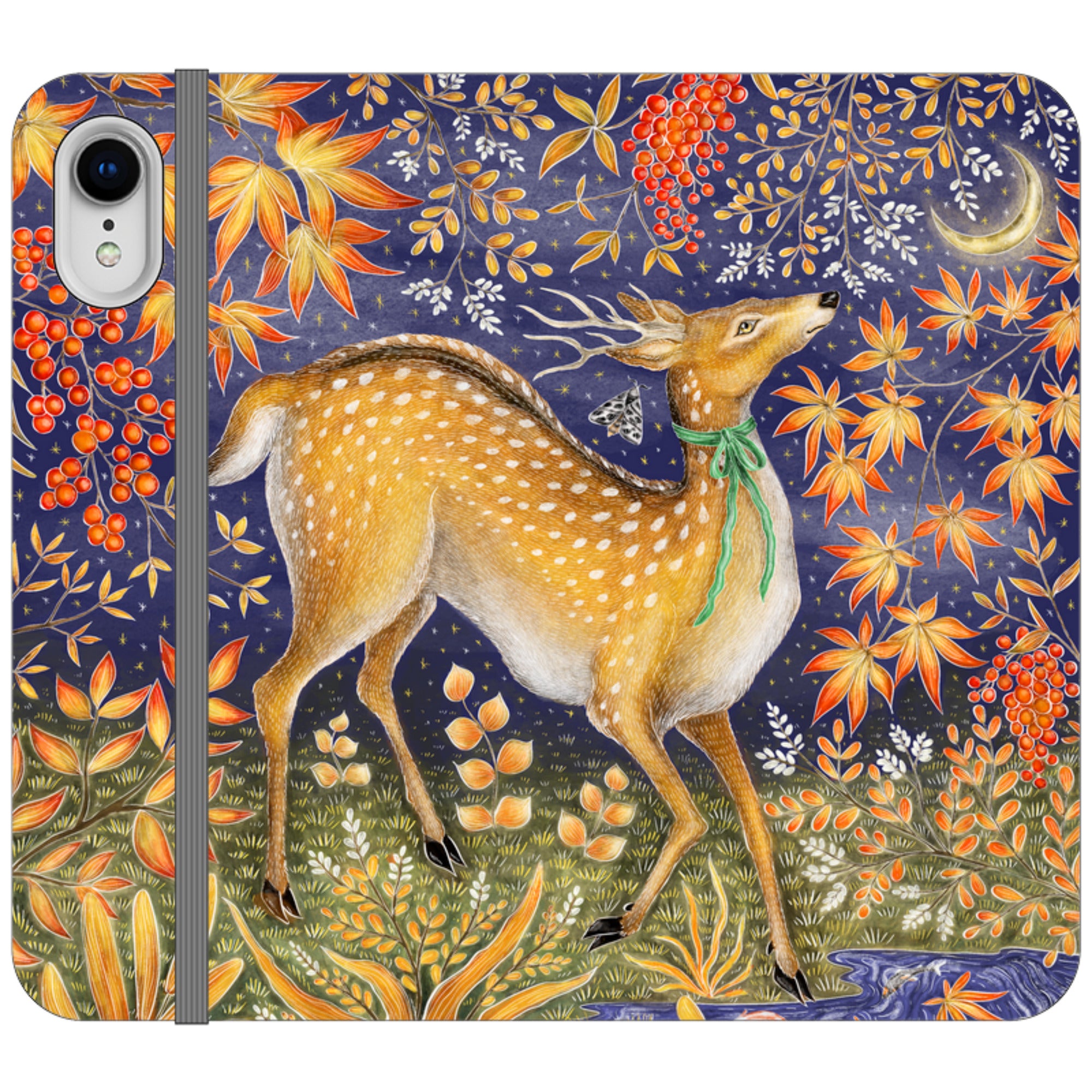 Autumn Deer Wallet Case By Catherine Rowe