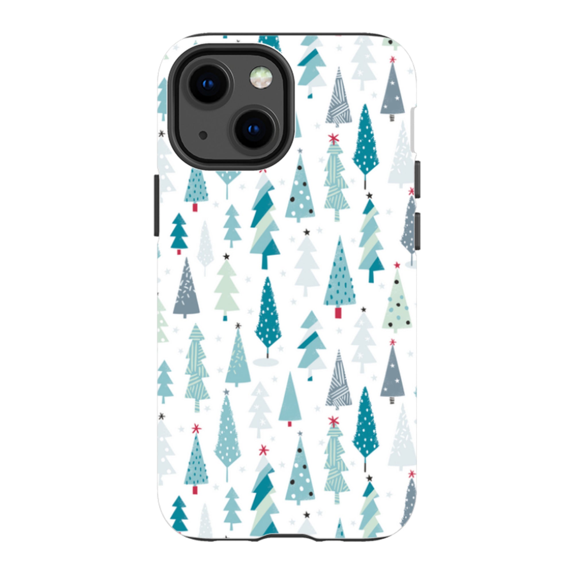 iPhone Tough Case - Little Xmas Trees By Ali Brookes
