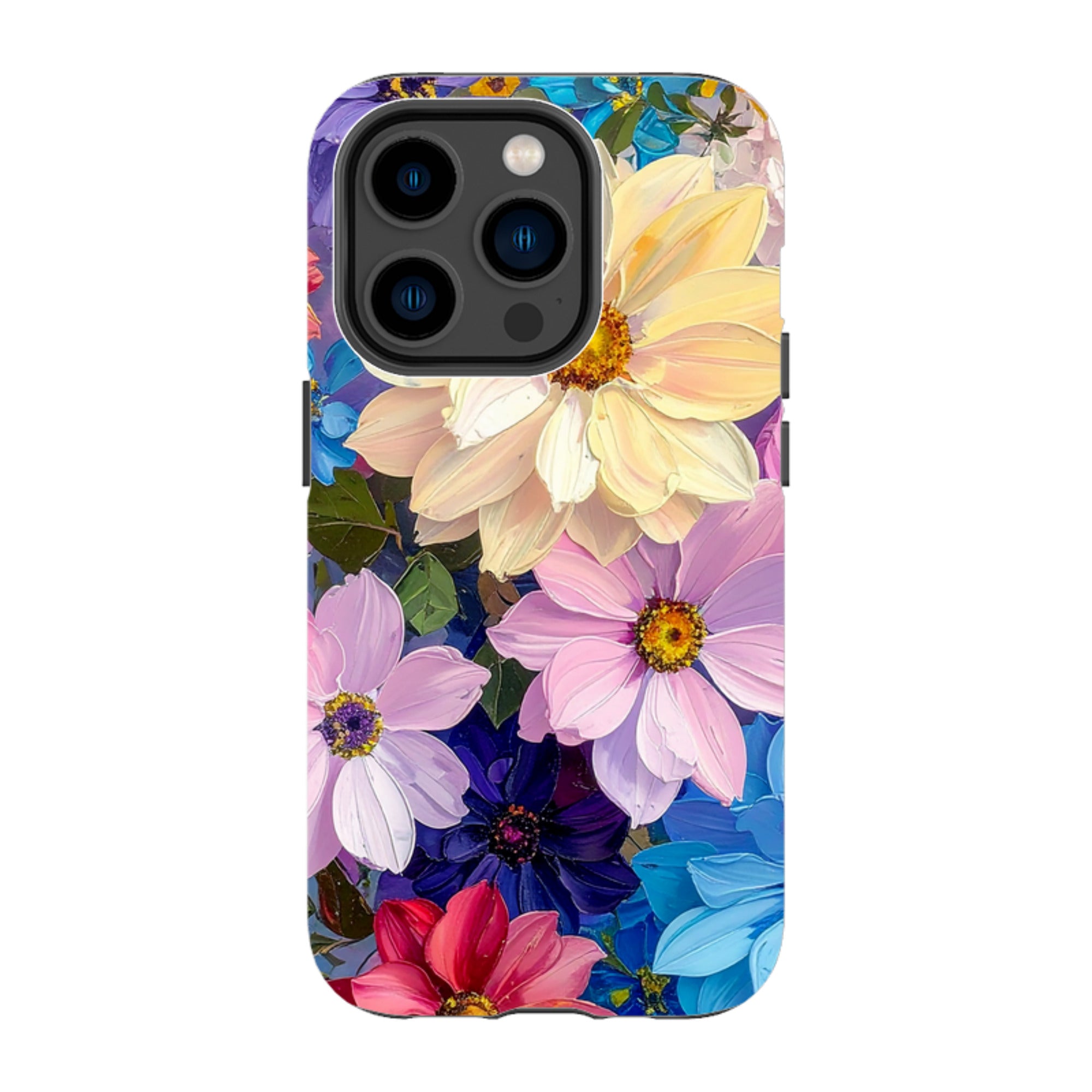 iPhone MagSafe Tough Case - Summer Floral Blue Garden