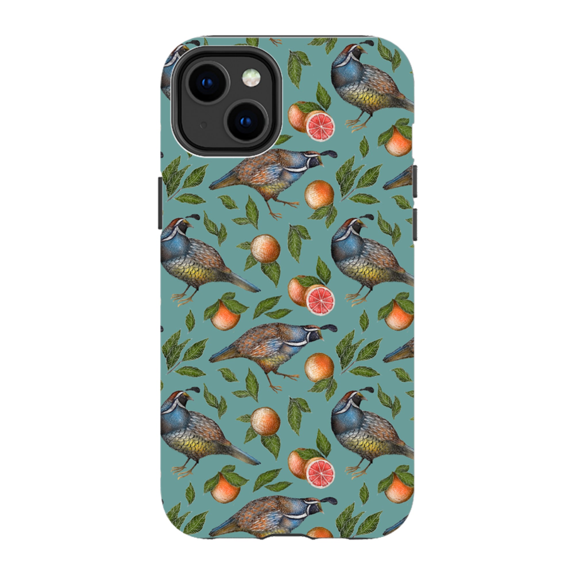 iPhone Tough Case - Quails Pattern By Catherine Rowe