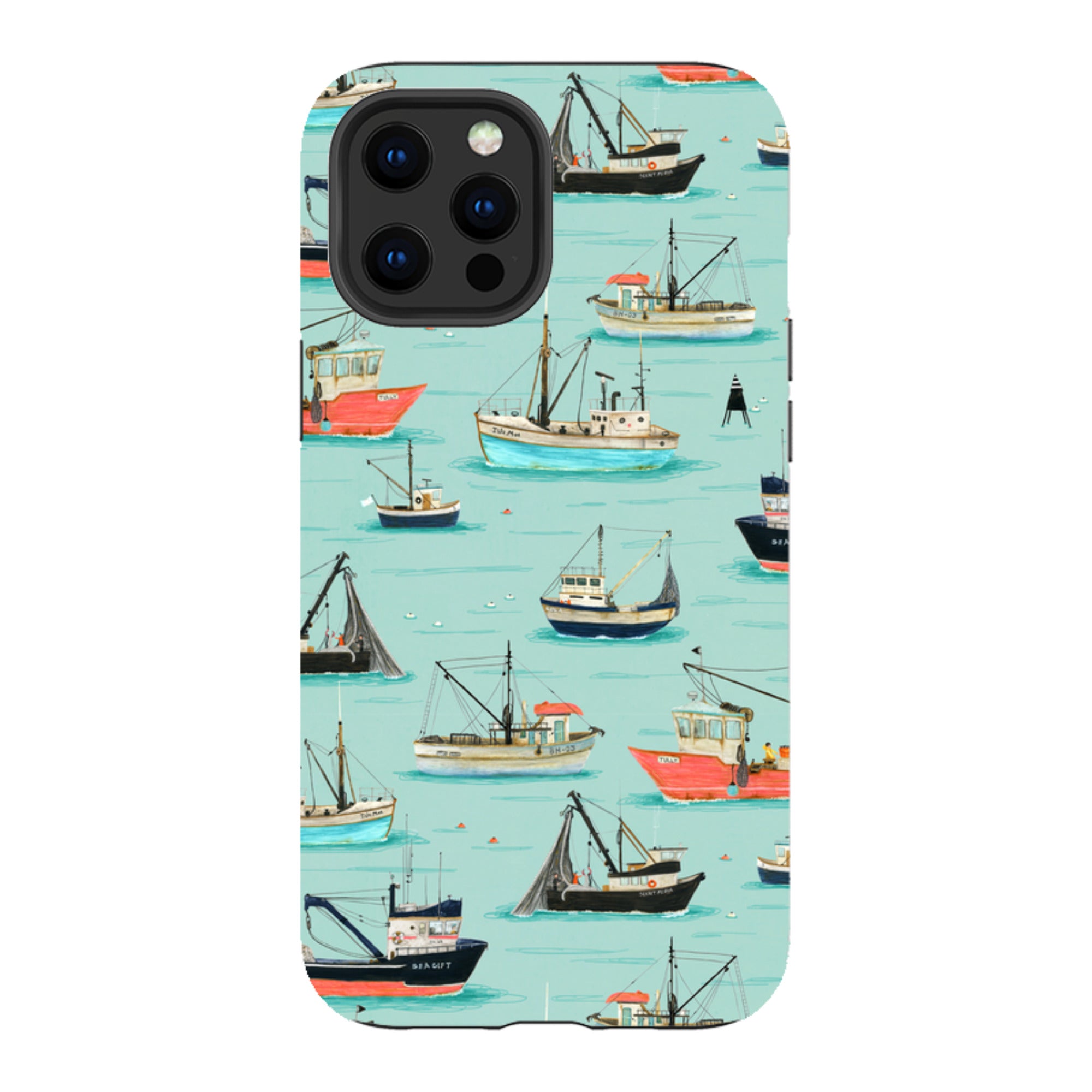 iPhone Tough Case - Fishing Boats By Katherine Quinn
