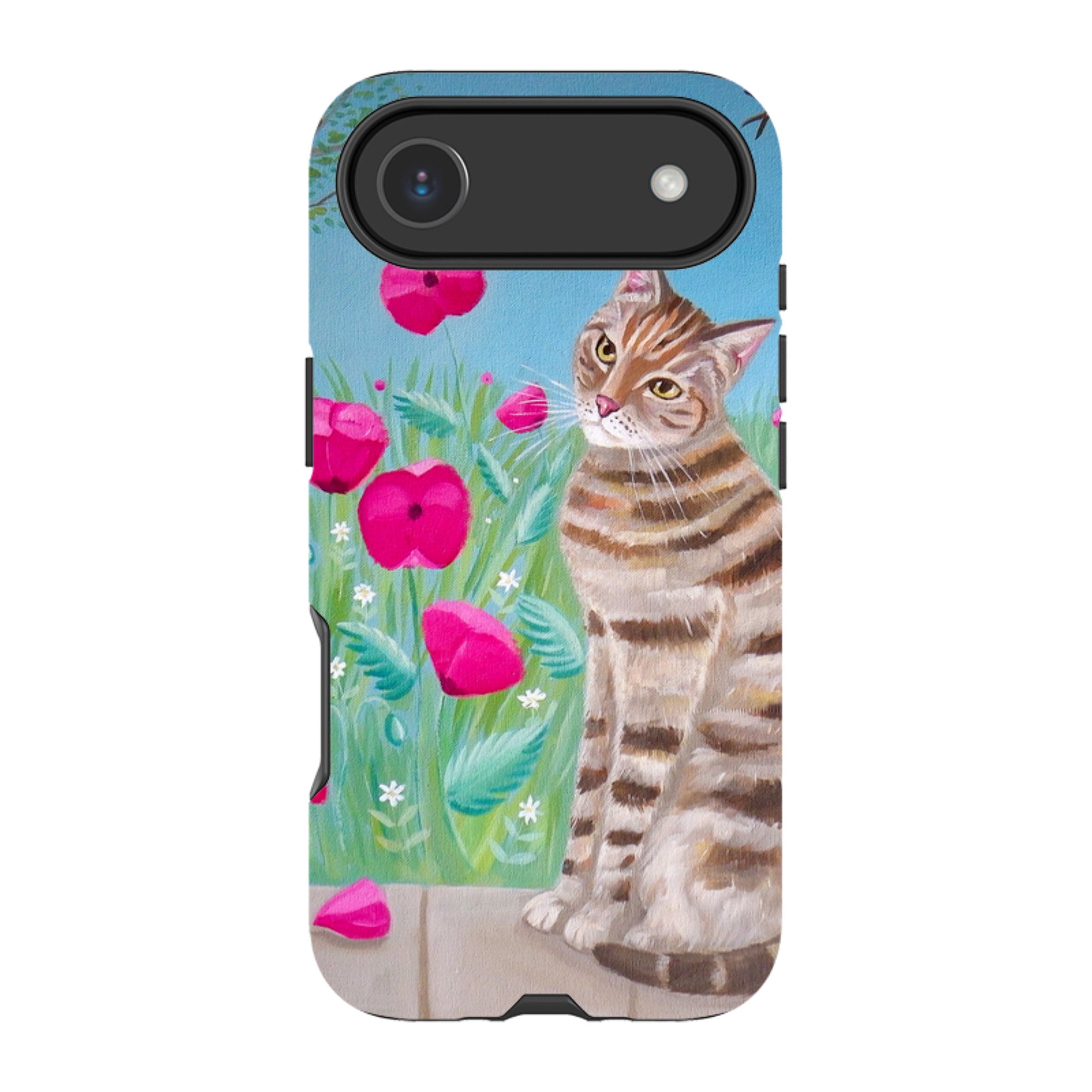 iPhone MagSafe Tough Case - Cat Floral By Mary Stubberfield