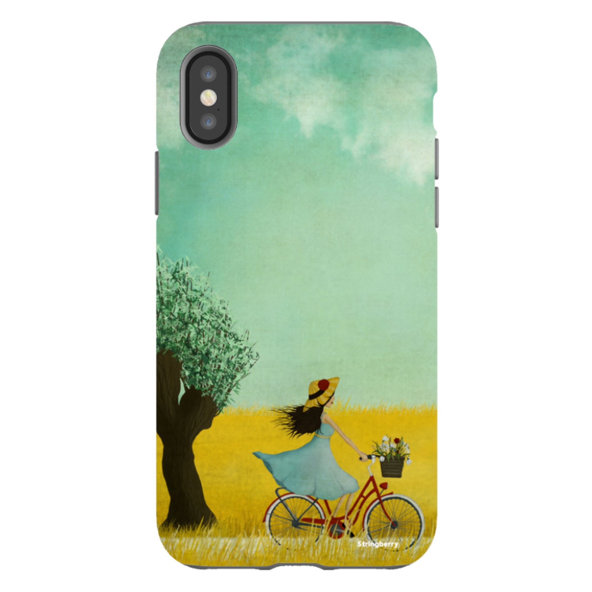 iPhone Tough Case - Bike Ride By Maja Lindberg