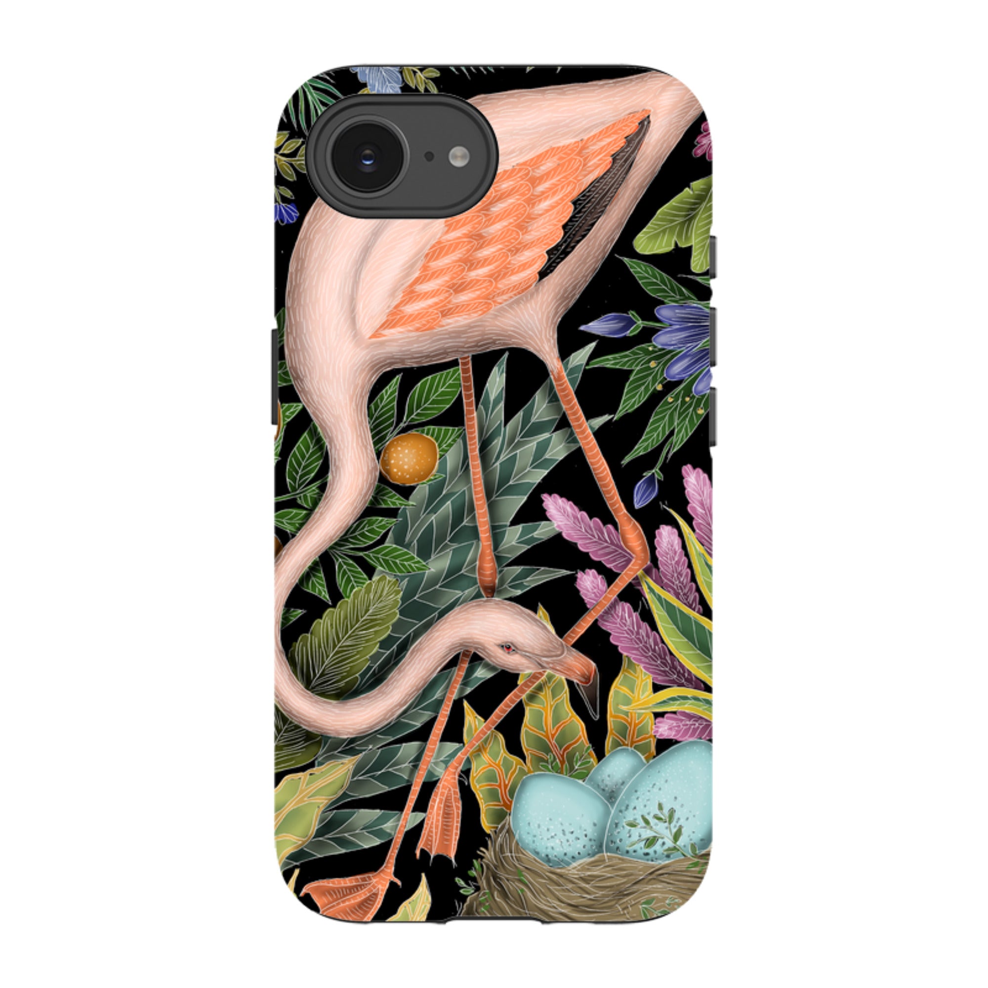 iPhone Tough Case - Flamingo By Catherine Rowe