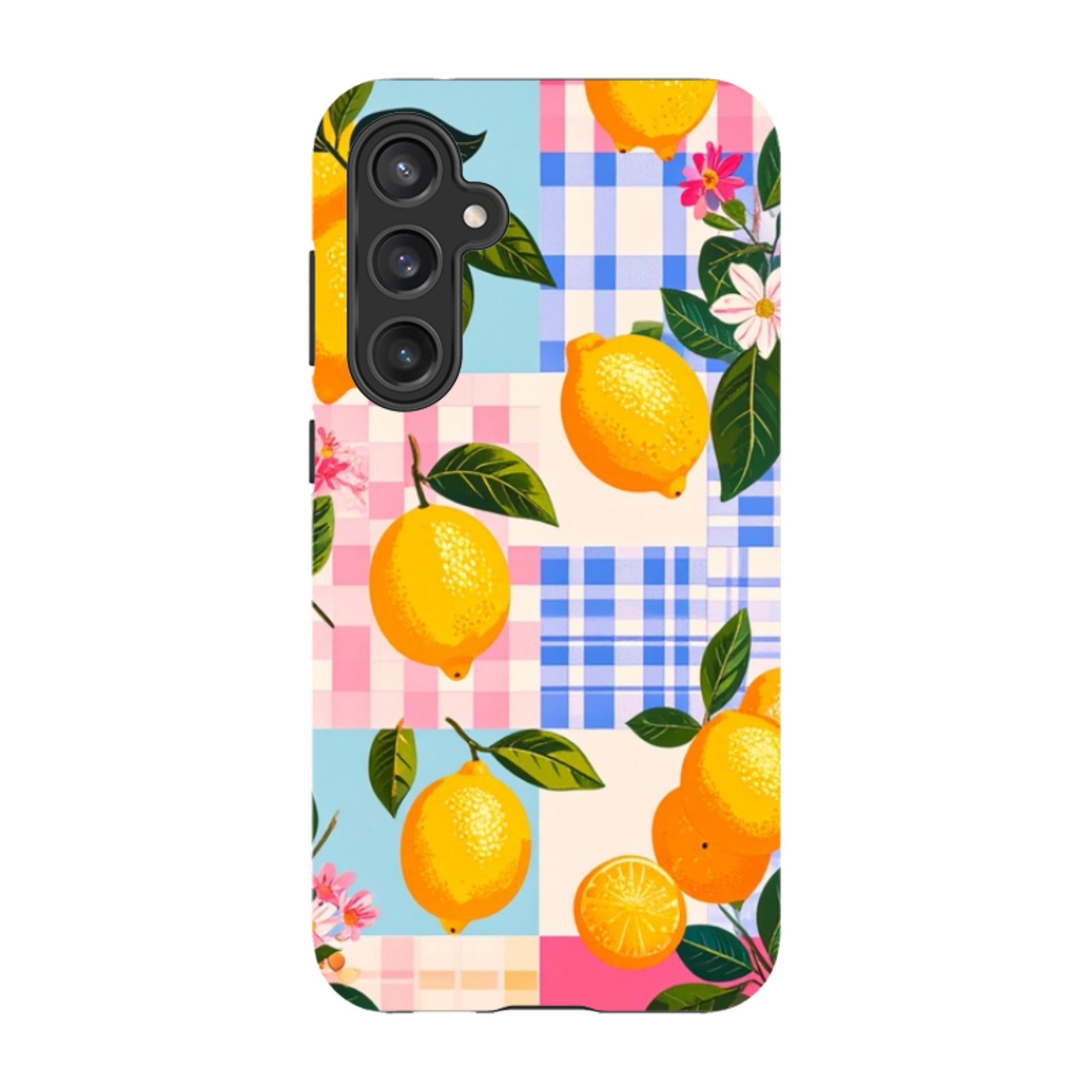 Samsung Tough Case - Lemons and Checks